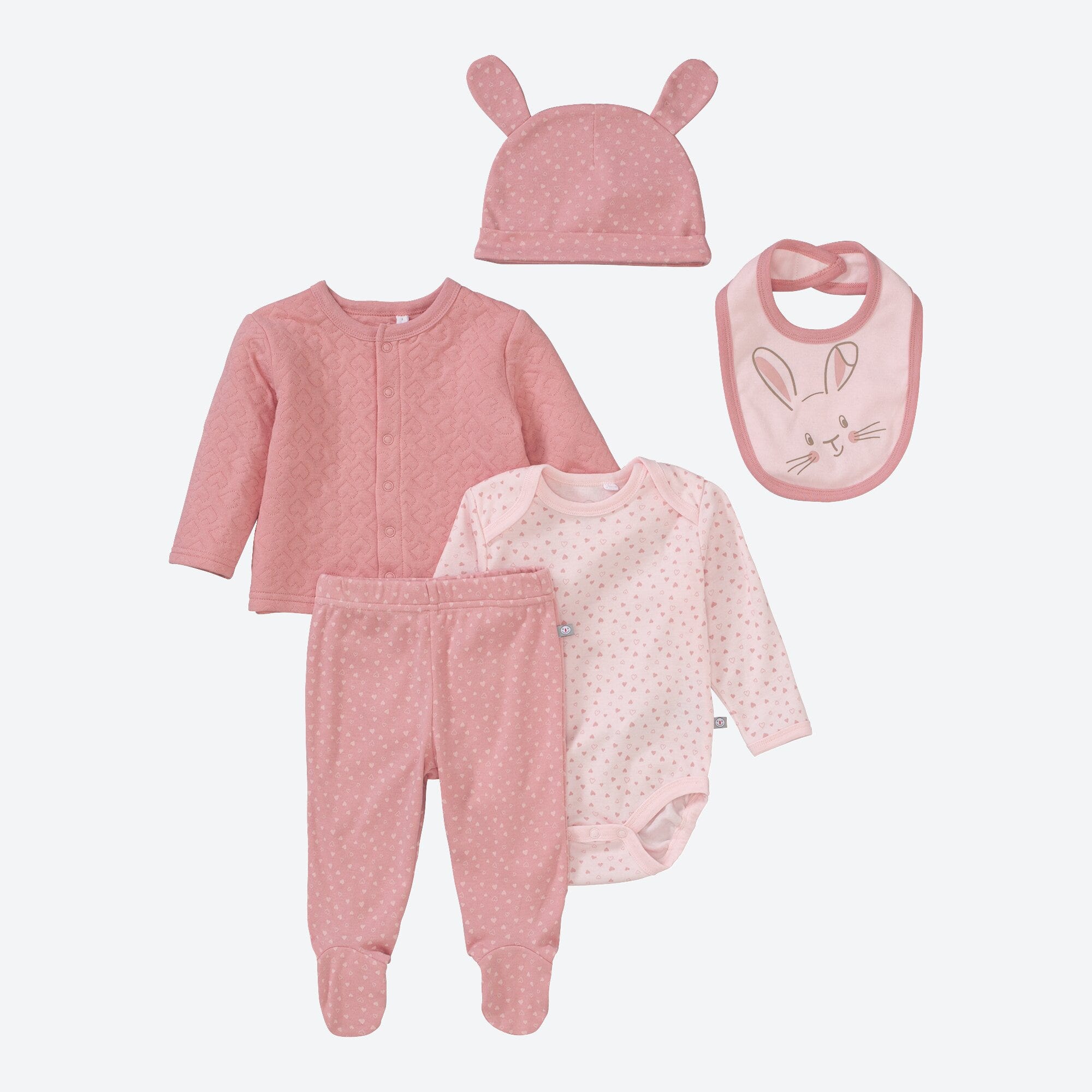 Baby-Mädchen-Set, 5-teilig