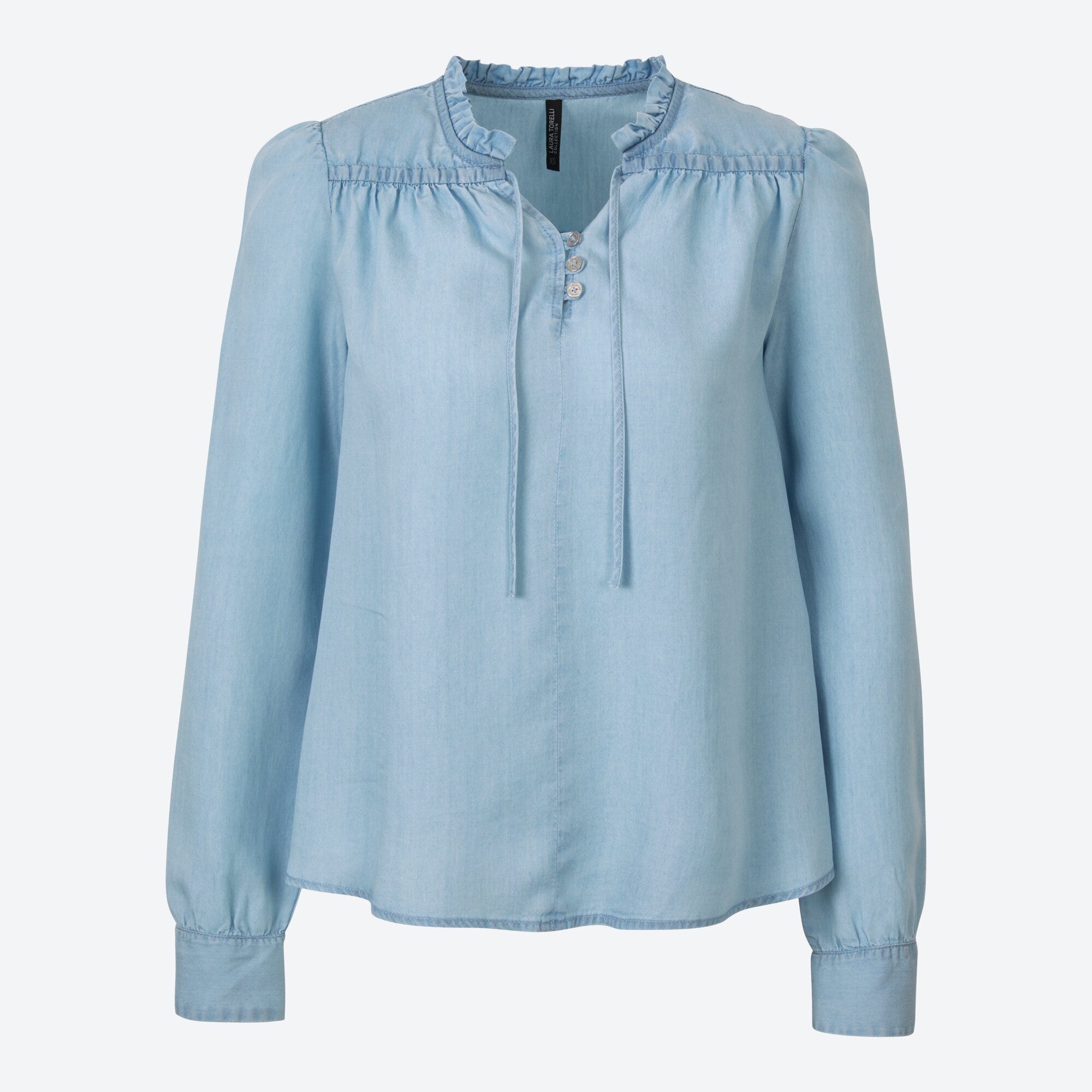 Damen-Bluse mit Bindebändern