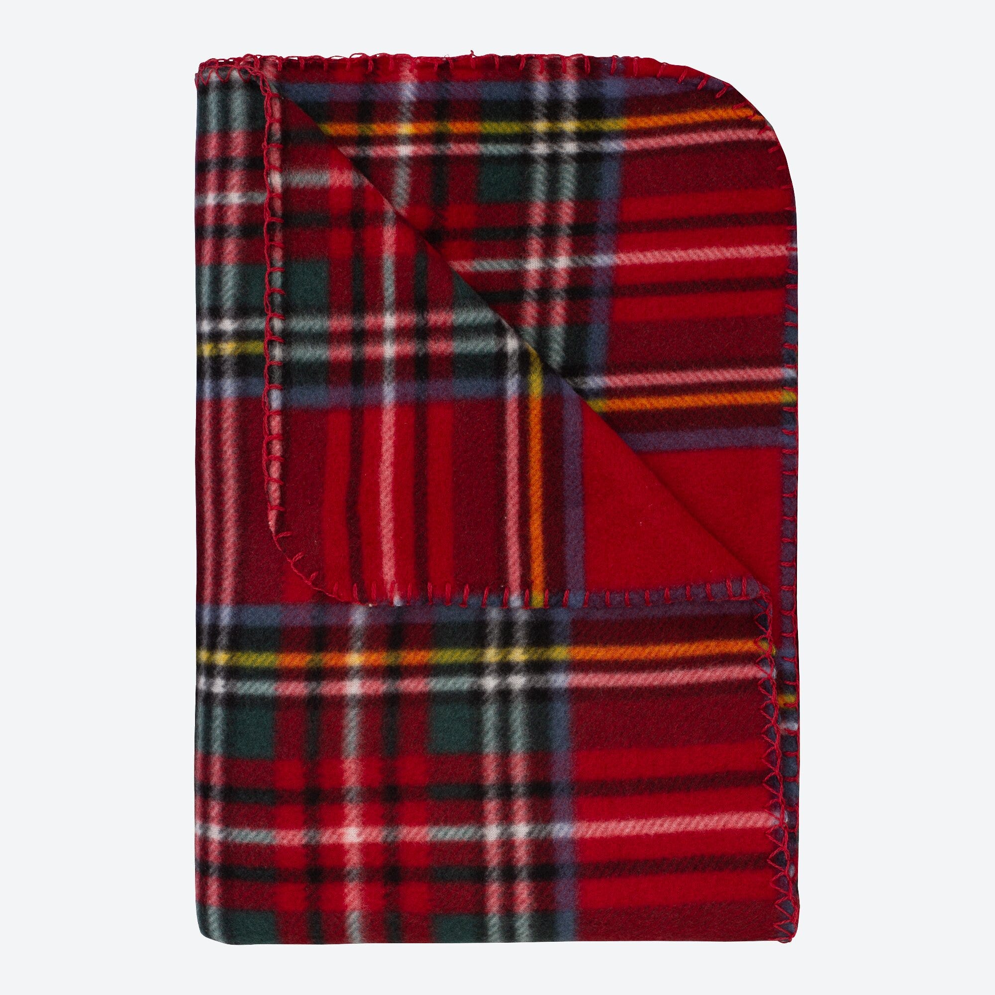 Polarfleece-Decke mit Karomuster, ca. 120x160cm