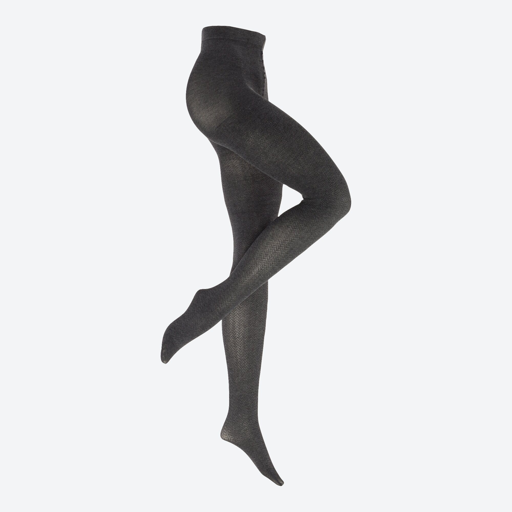 Damen-Strickstrumpfhose mit Rautenmuster