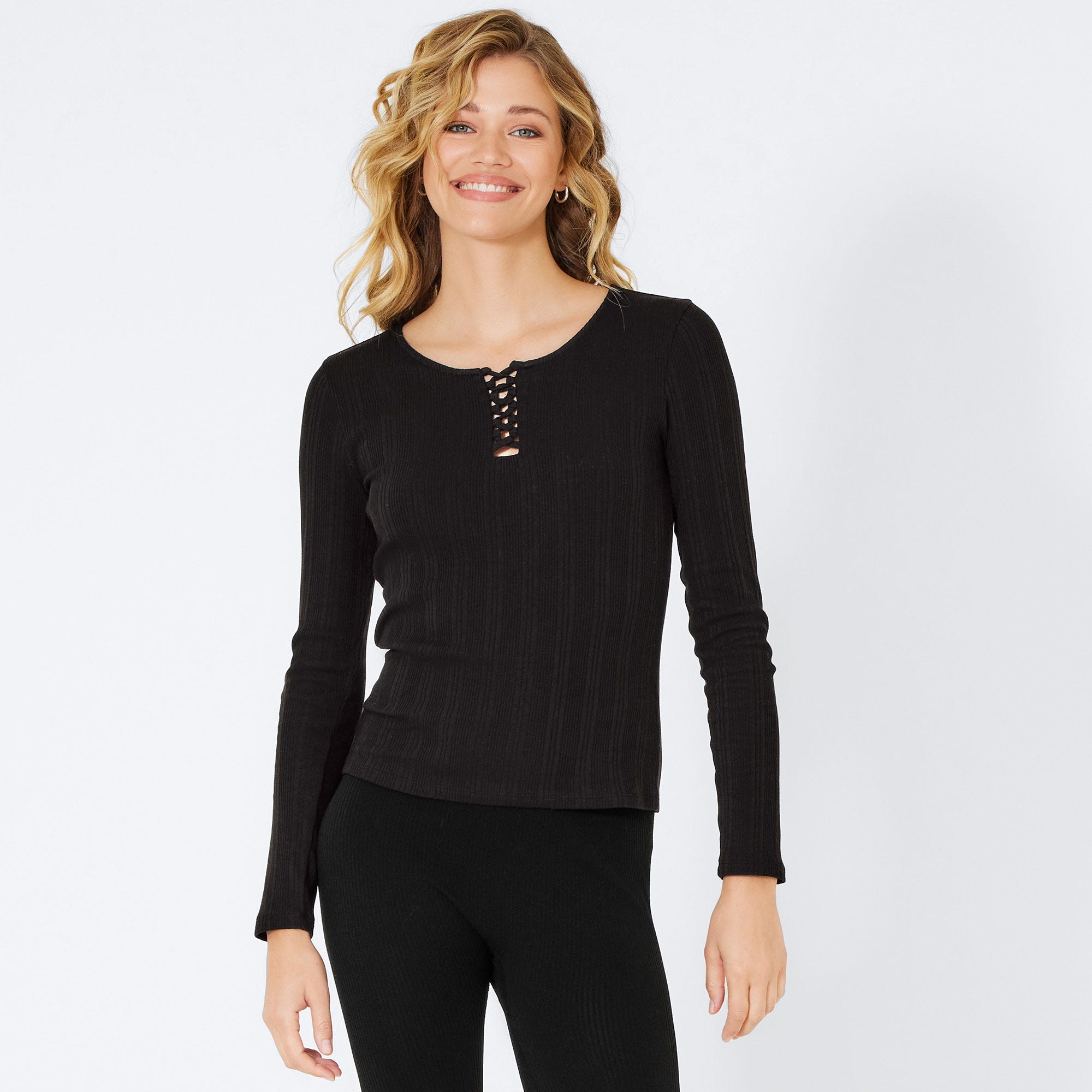 Damen-Shirt mit Schnürung