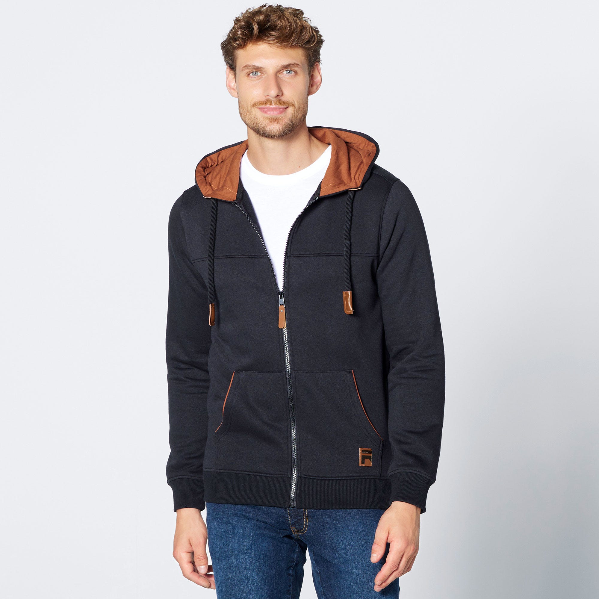 Herren-Jacke mit Kontrast-Futter