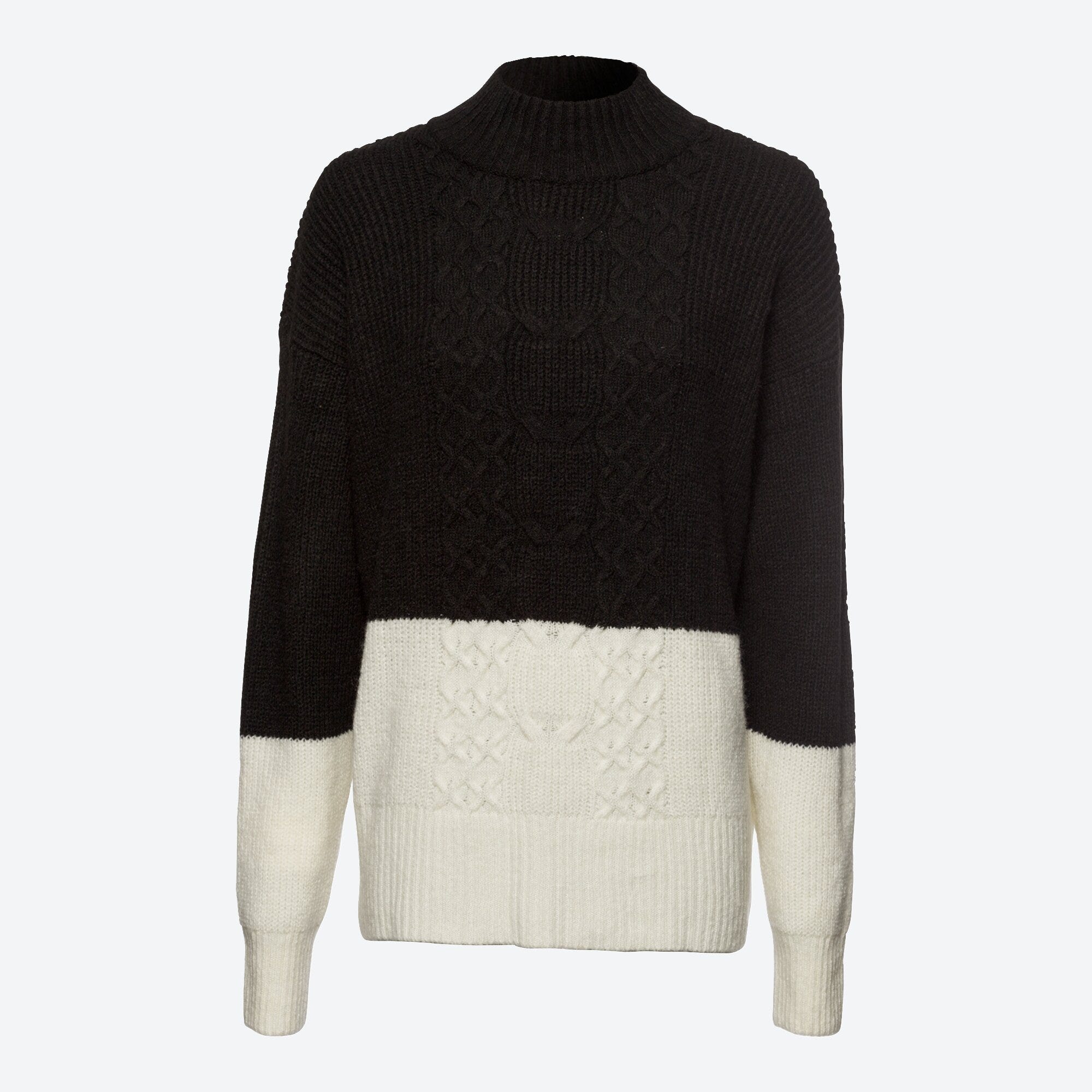 Damen-Pullover mit Farbblock-Design