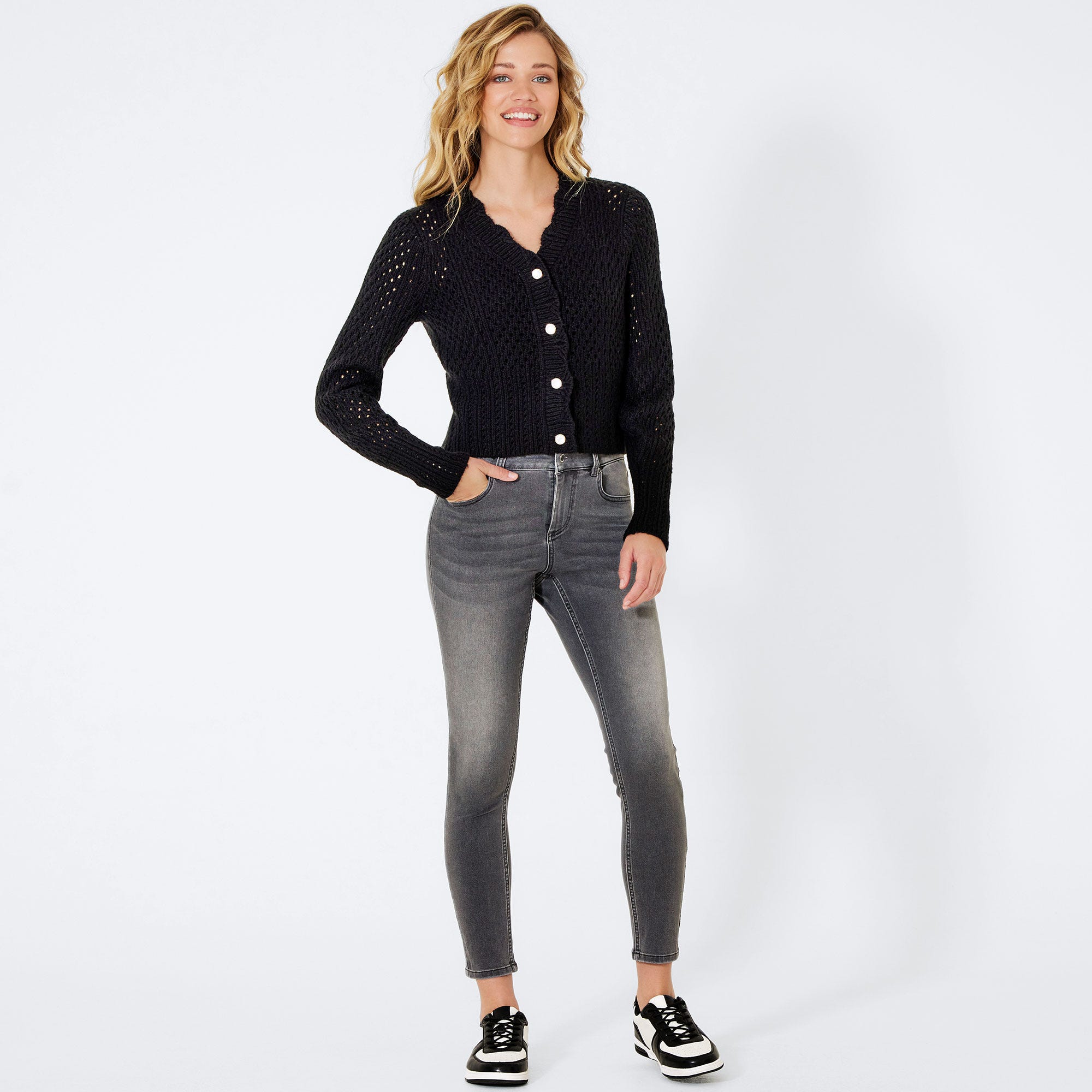 Damen-Jeans mit schmalem Beinverlauf