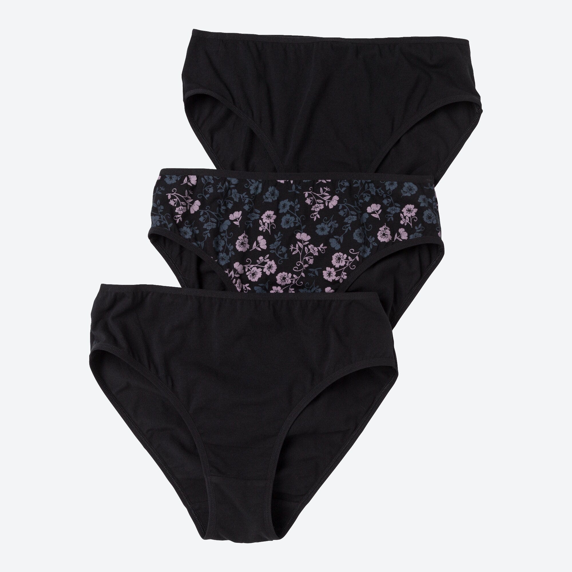 Damen-Rioslip mit Blumendesign, 3er-Pack