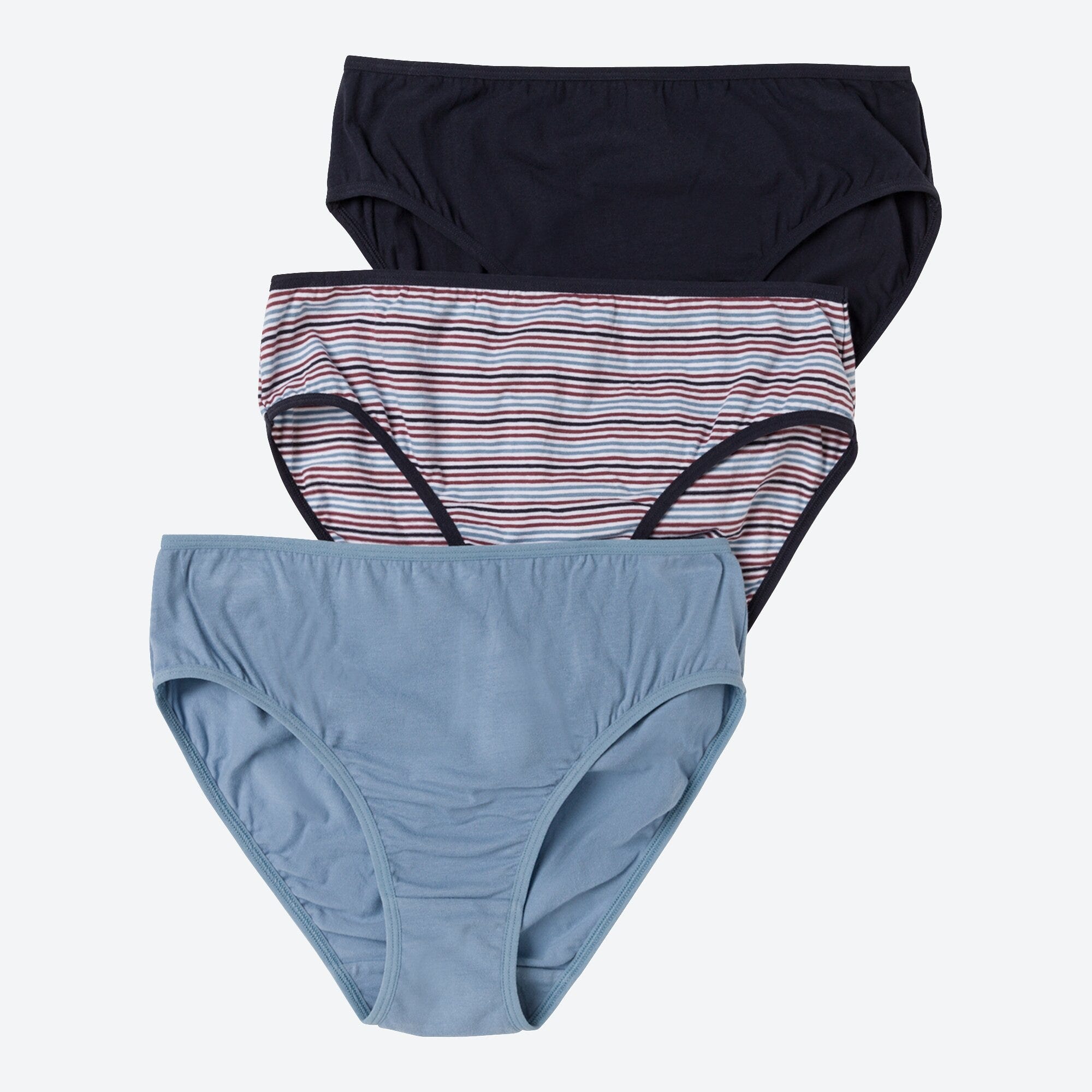 Damen-Rioslip mit Ringelmuster, 3er-Pack