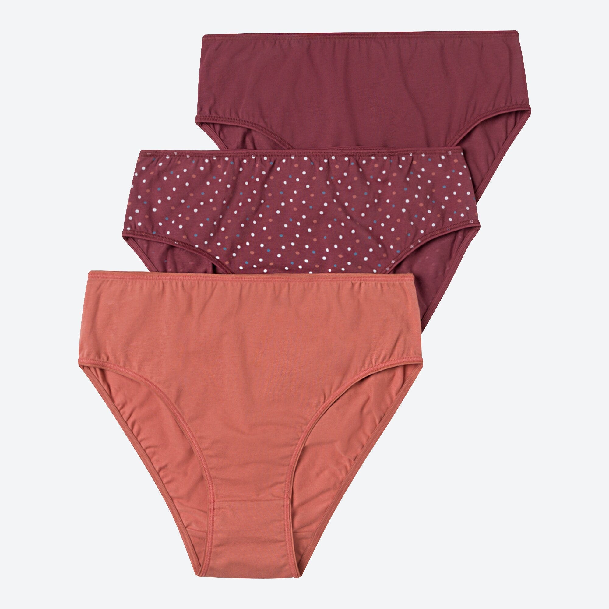 Damen-Rioslip mit Punkten, 3er-Pack