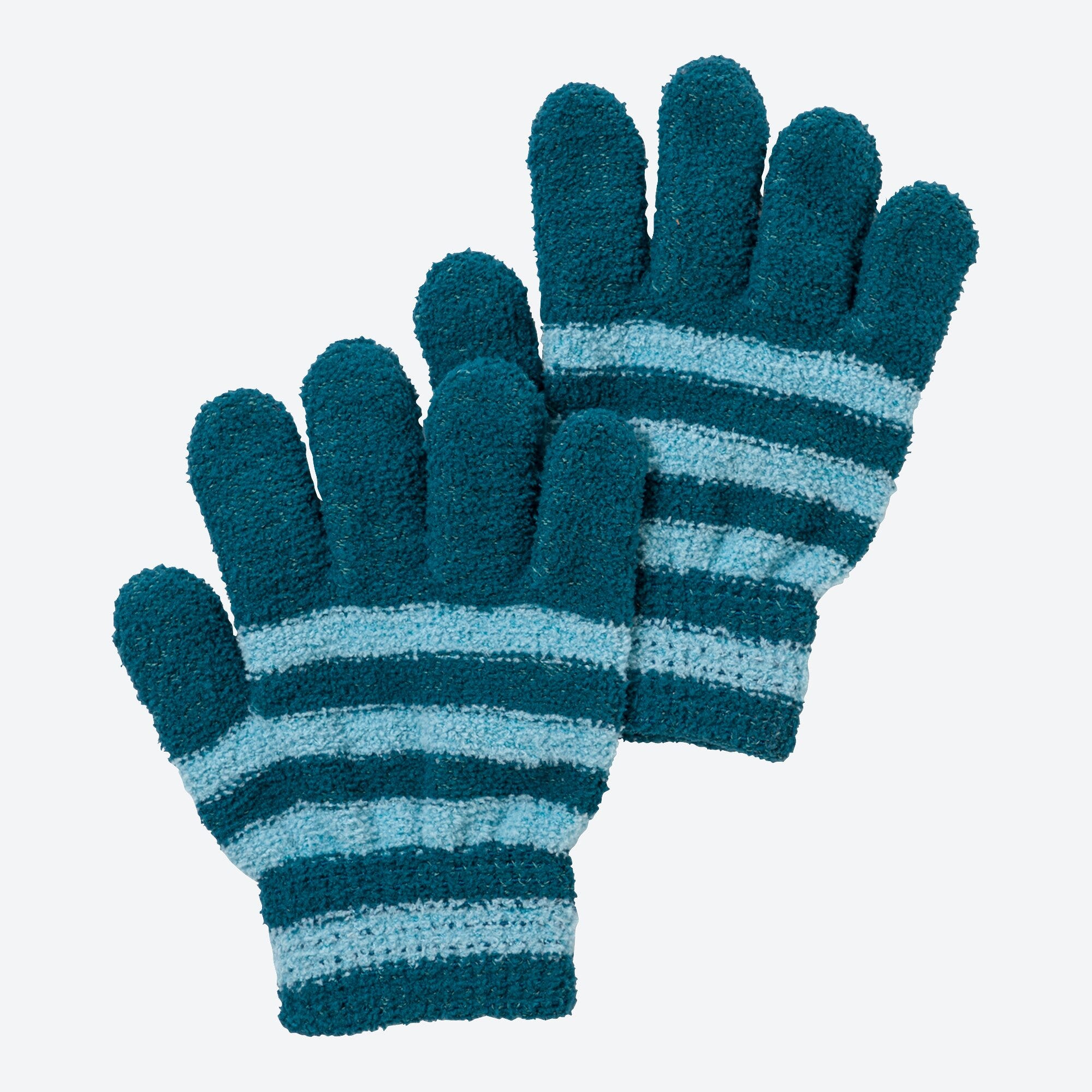 Kinder-Strickhandschuhe mit Streifenmuster