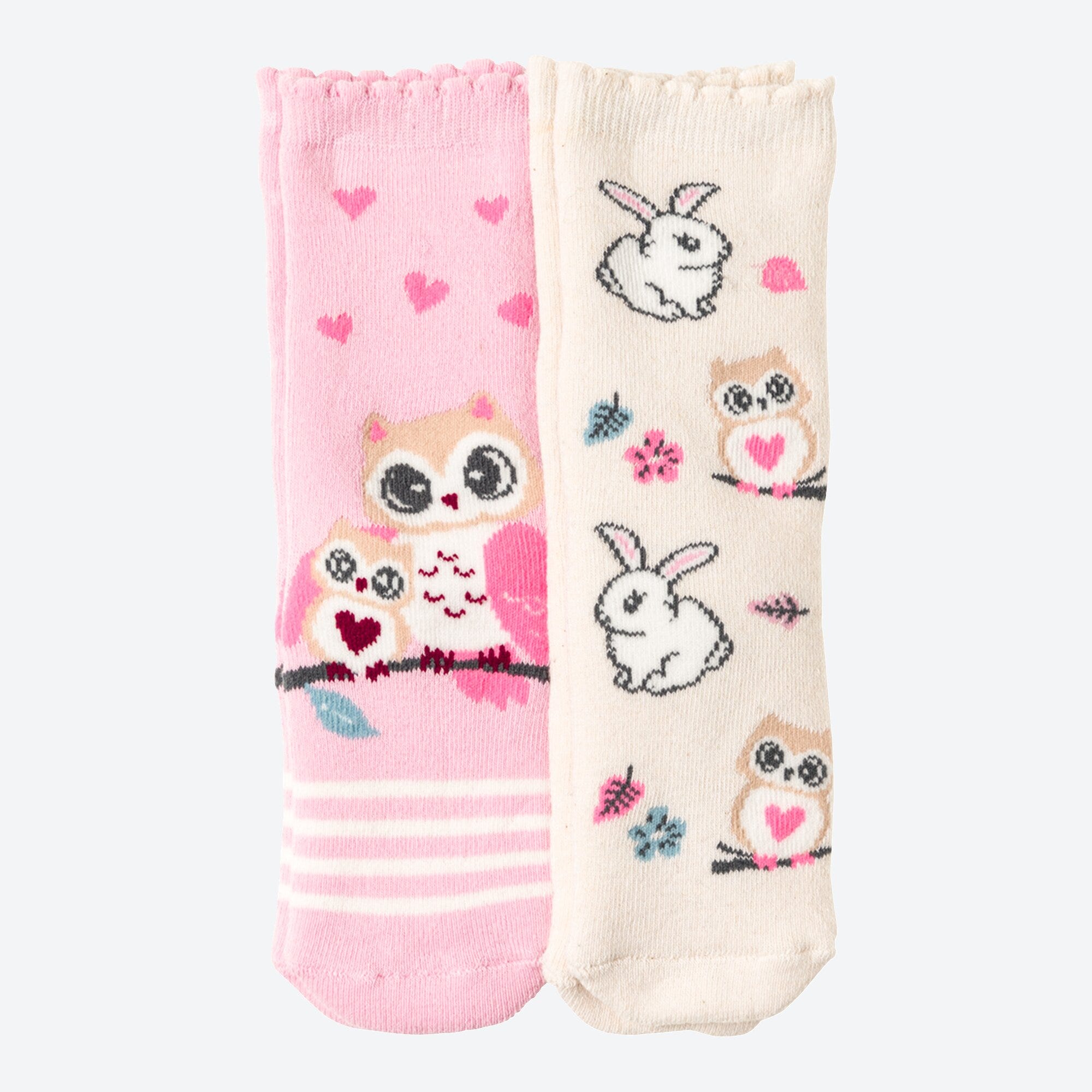 Kinder-Mädchen-Thermo-Socken mit Vollfrottee, 2er-Pack
