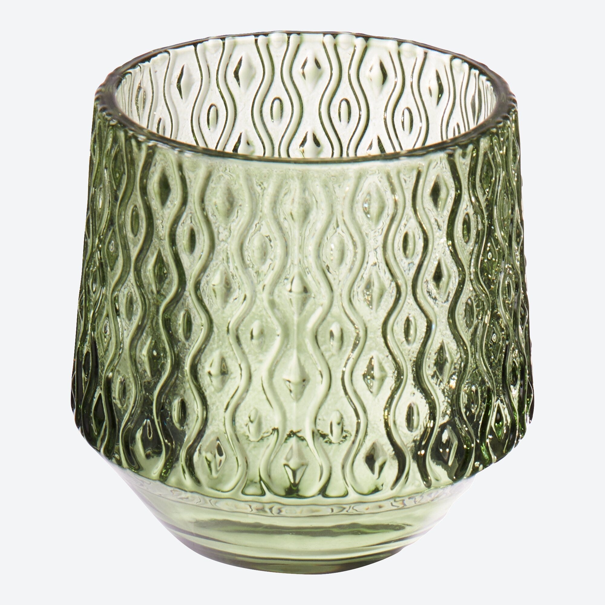 Teelichthalter aus Glas, Ø ca. 8x8cm