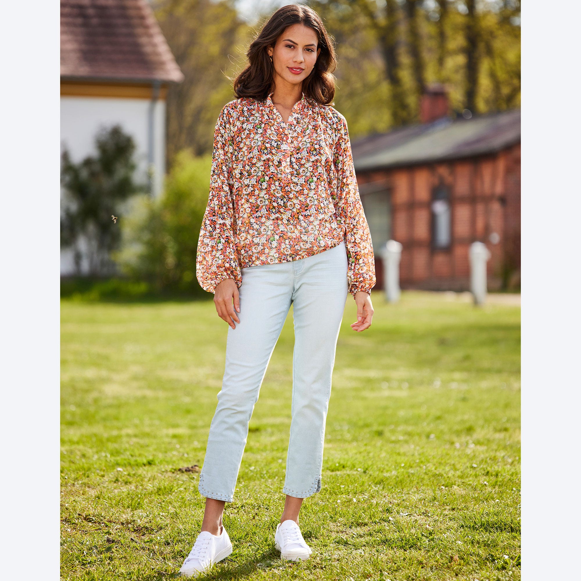 Damen-Capri-Jeans im 5-Pocket-Style