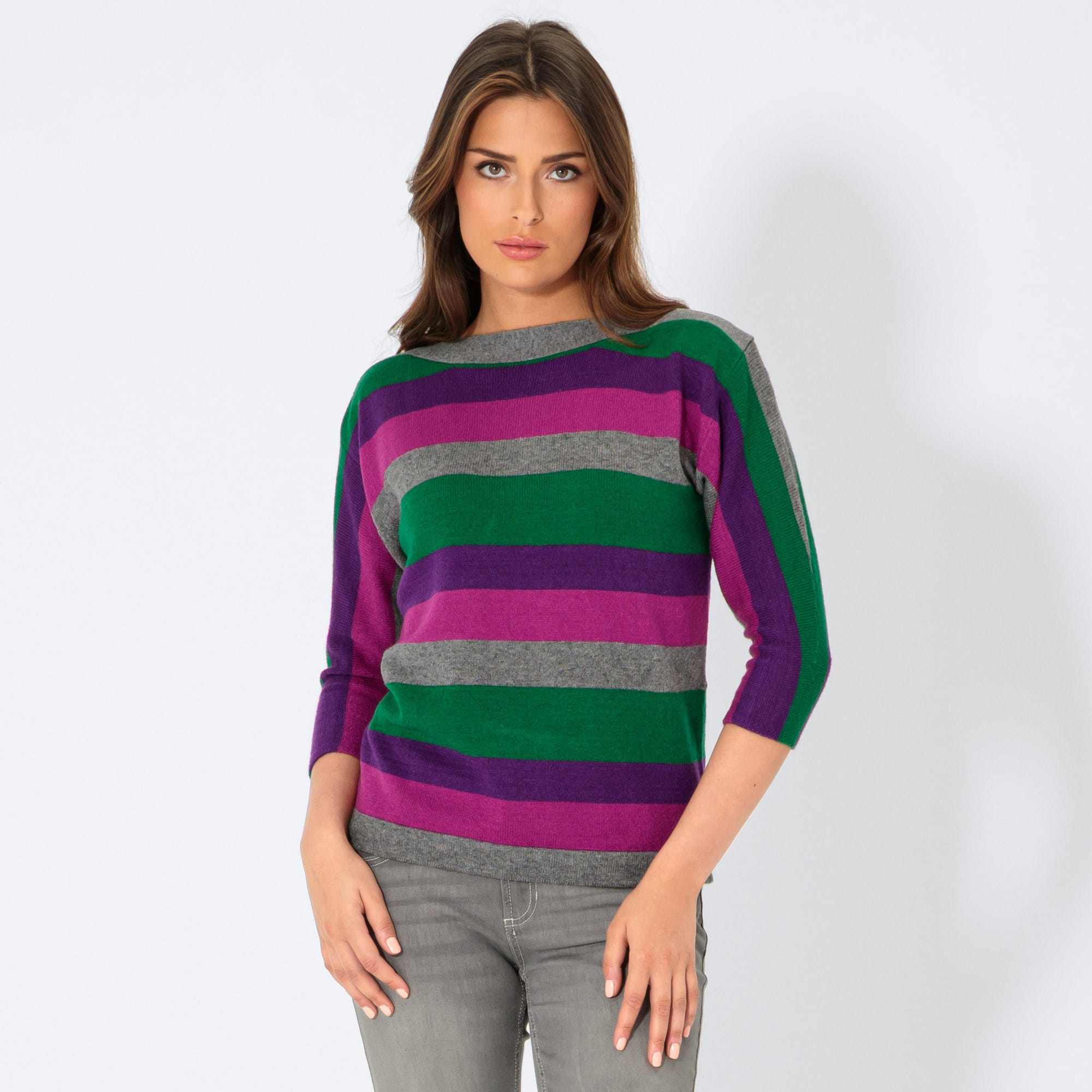 Damen-Pullover mit Fledermaus-Ärmeln