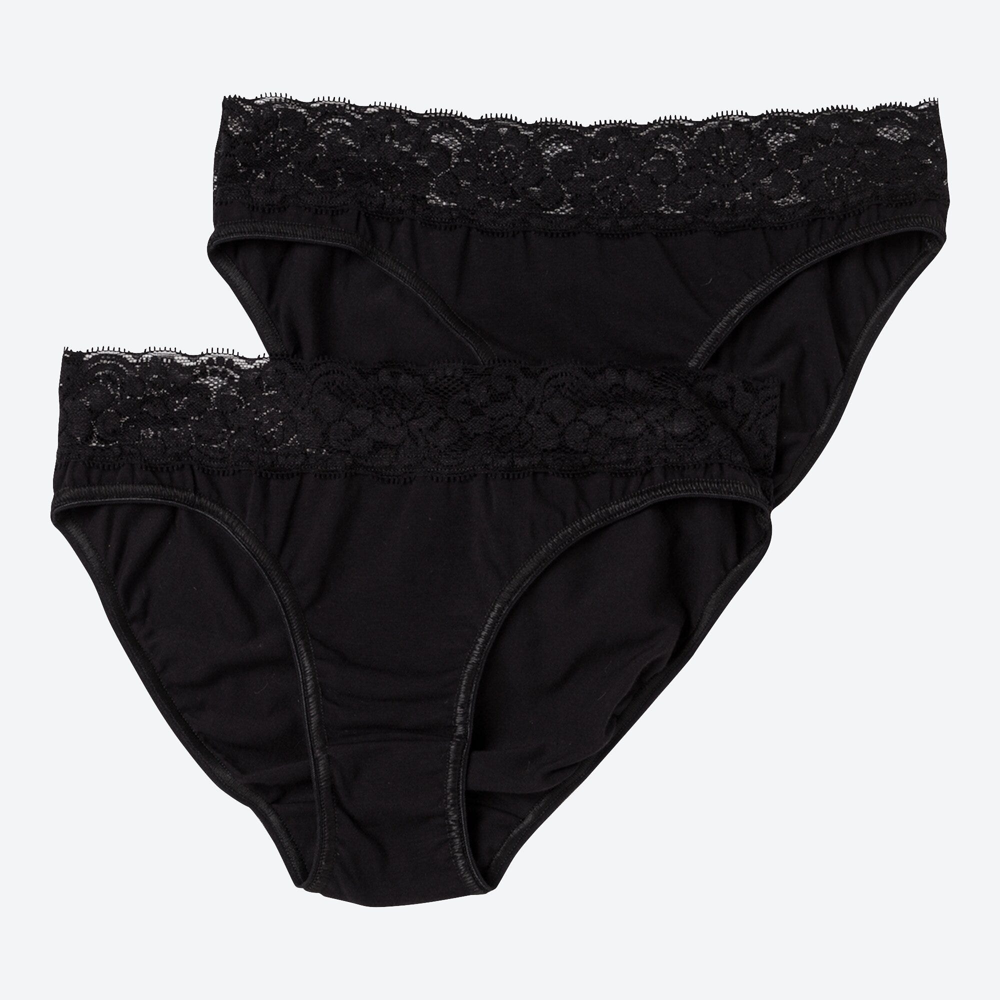 Damen-Minislip mit Spitzen-Bund, 2er-Pack