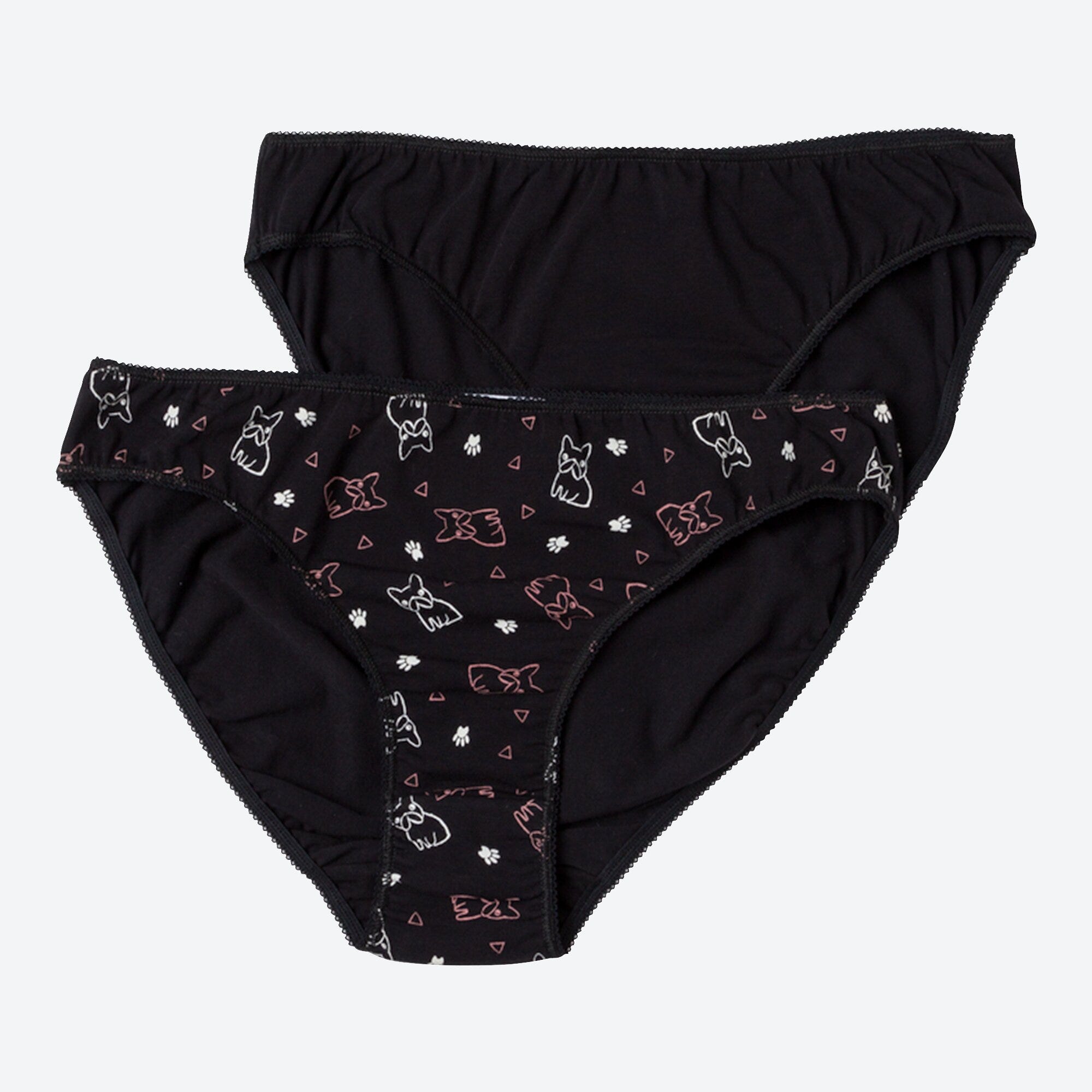 Damen-Minislip mit Tier-Motiv, 2er-Pack