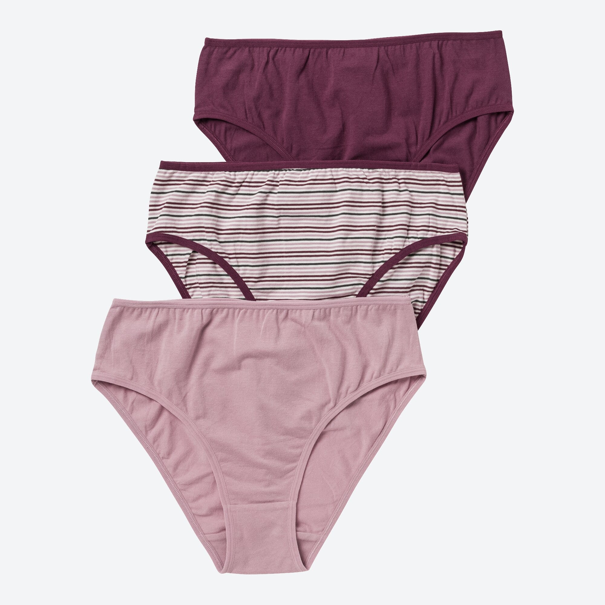Damen-Rioslip mit Streifen, 3er-Pack
