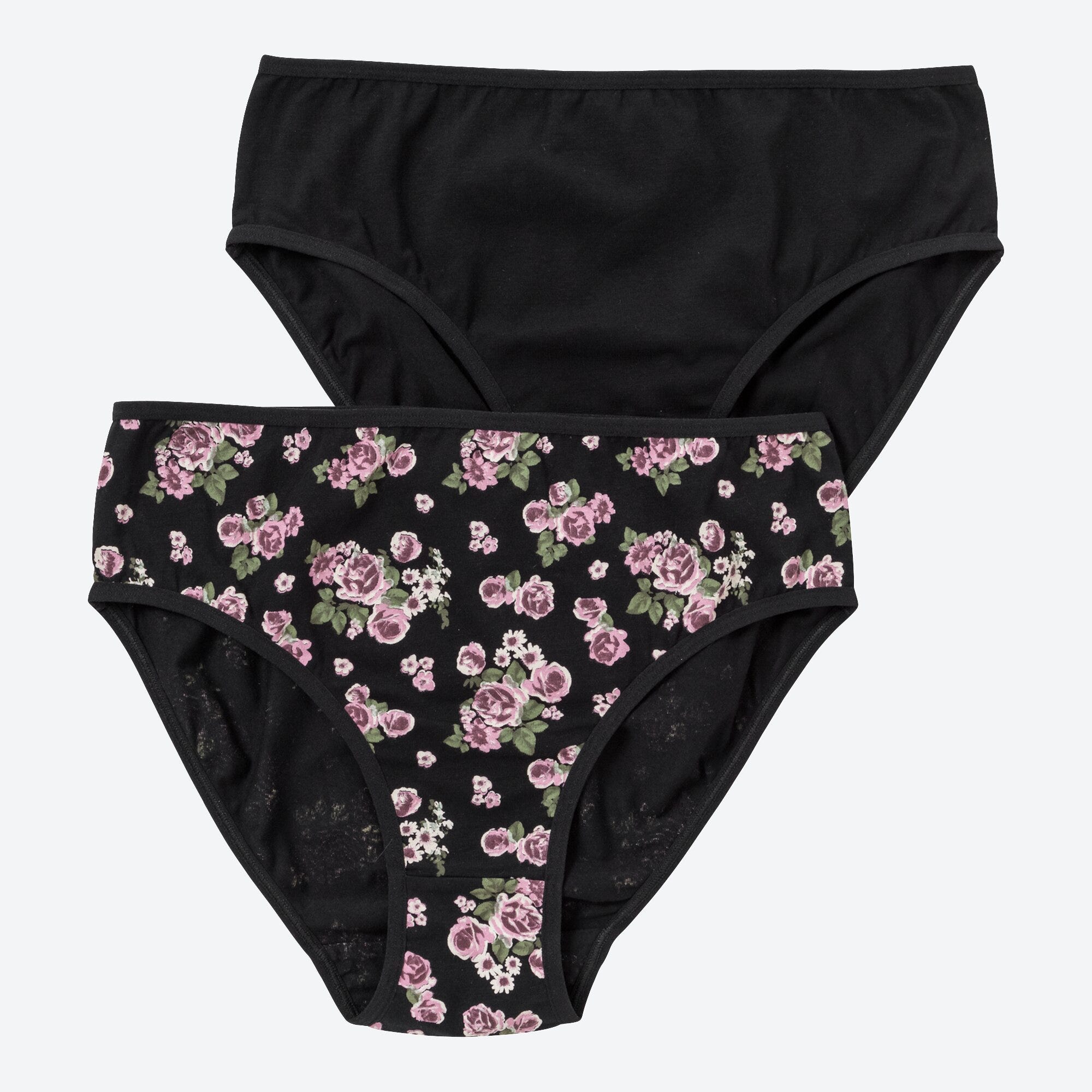 Damen-Rioslip mit Blumendesign, 2er-Pack