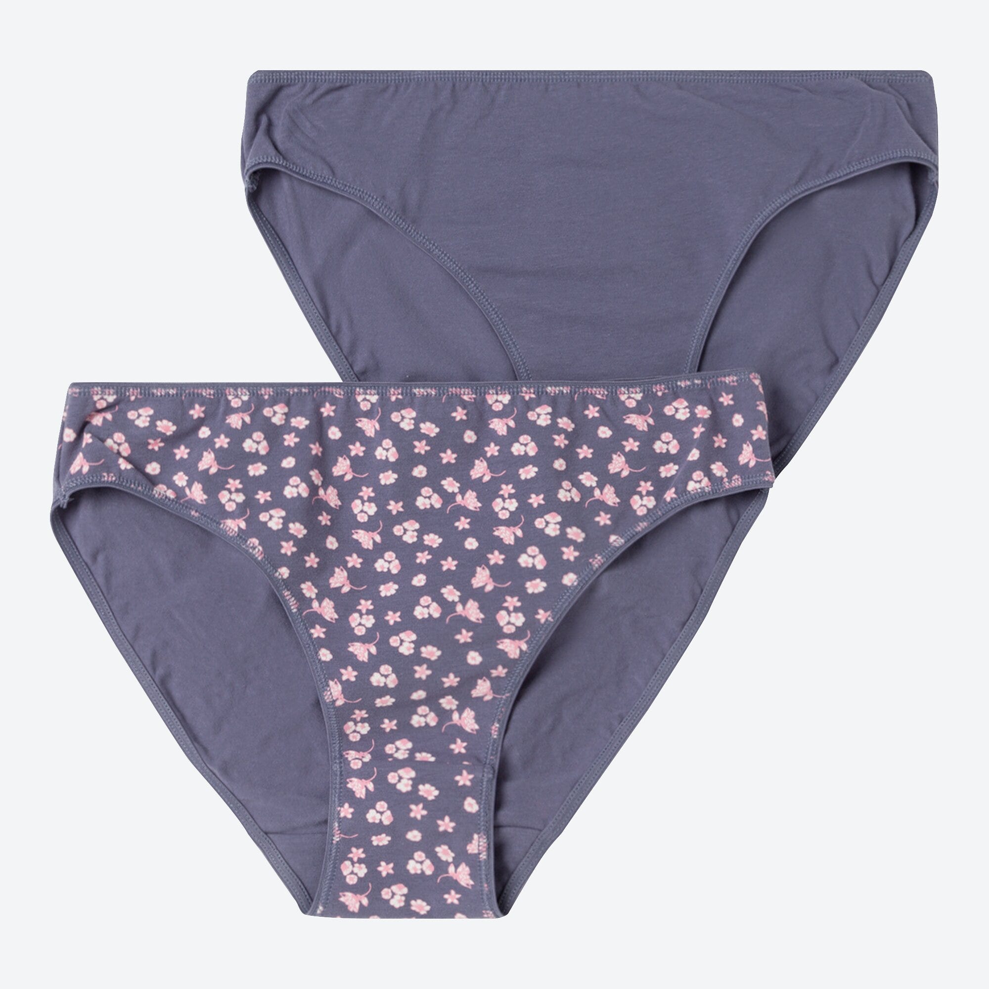Damen-Minislip mit Blümchen-Muster, 2er-Pack