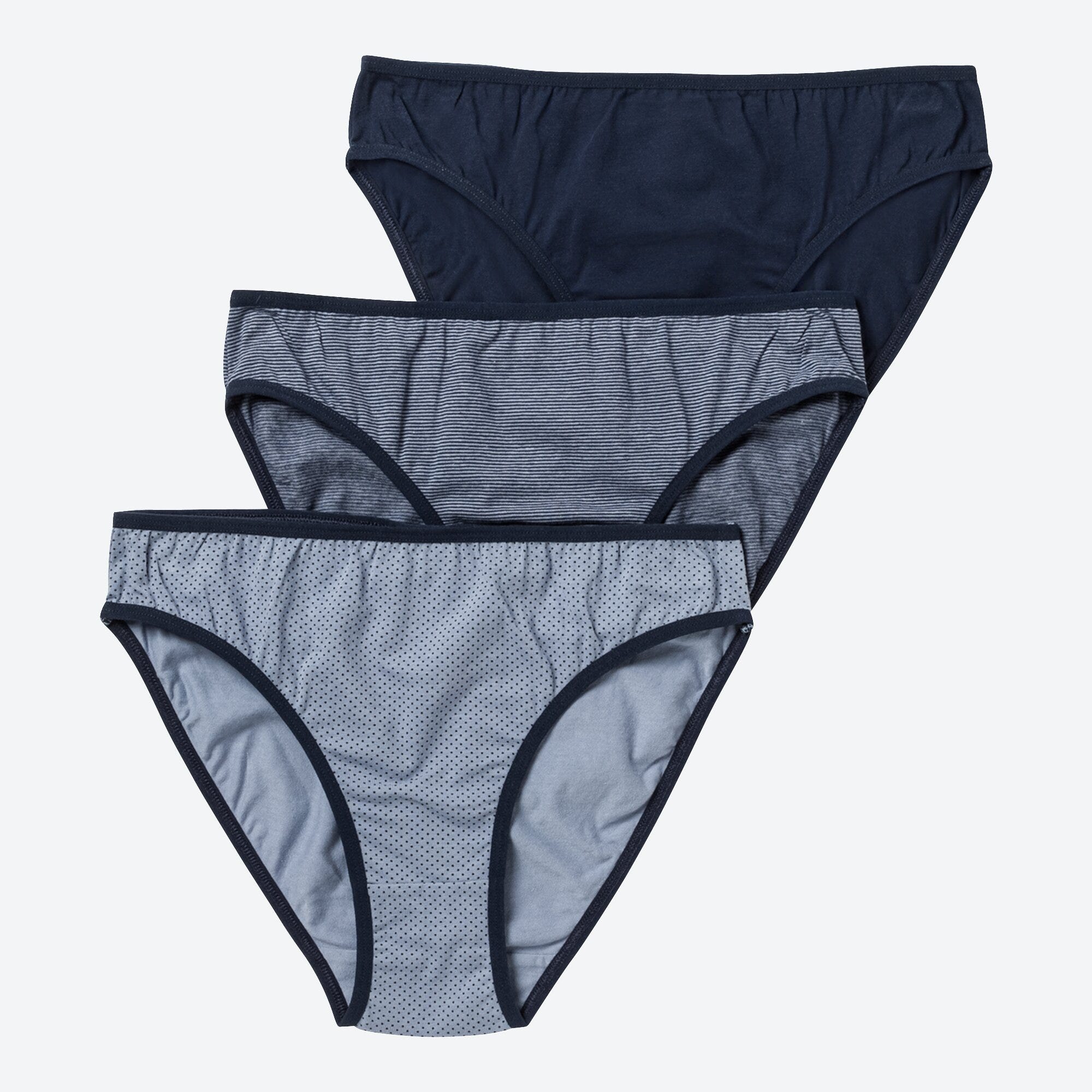 Damen-Minislip in verschiedenen Designs, 3er-Pack