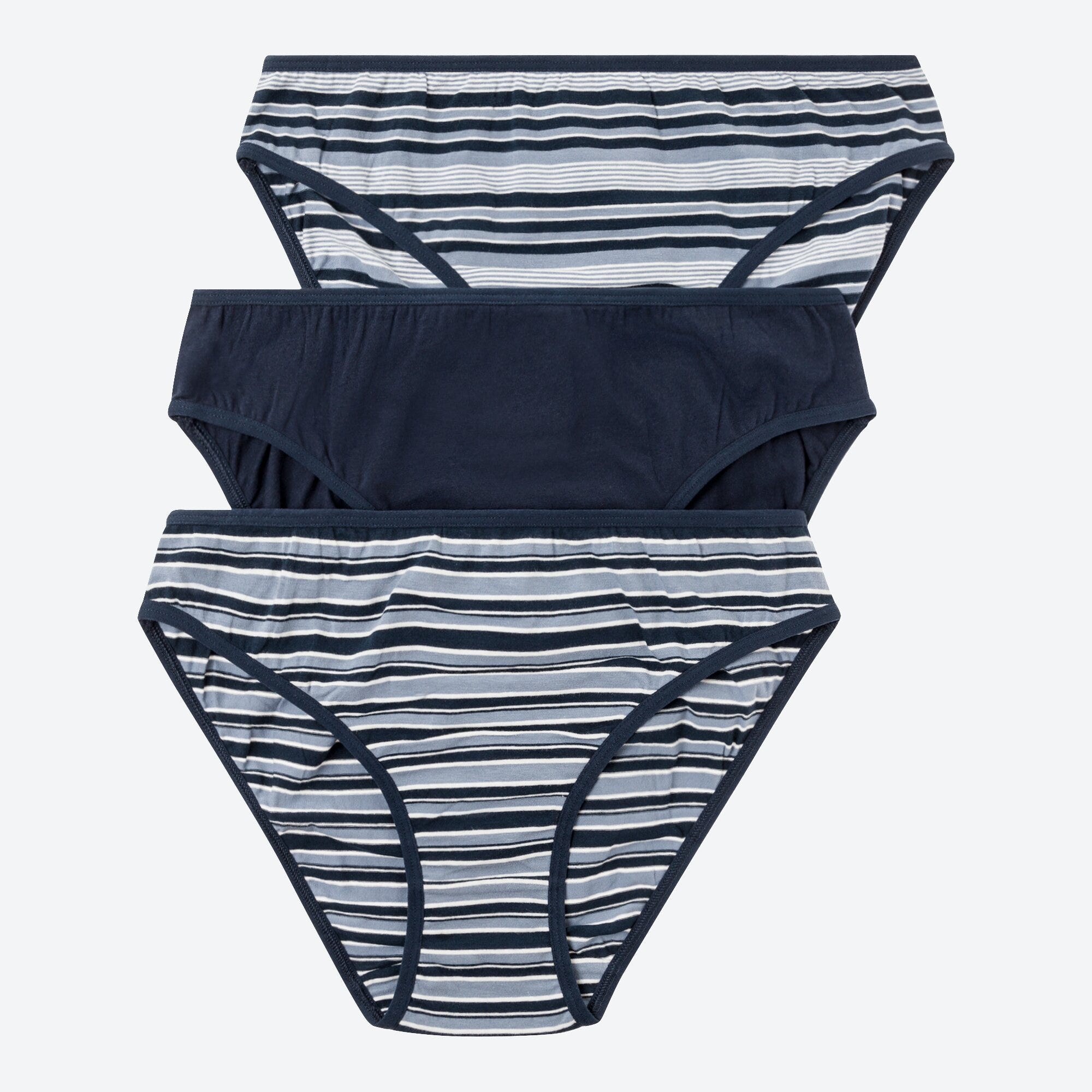 Damen-Minislip in anesagtem Design, 3er-Pack