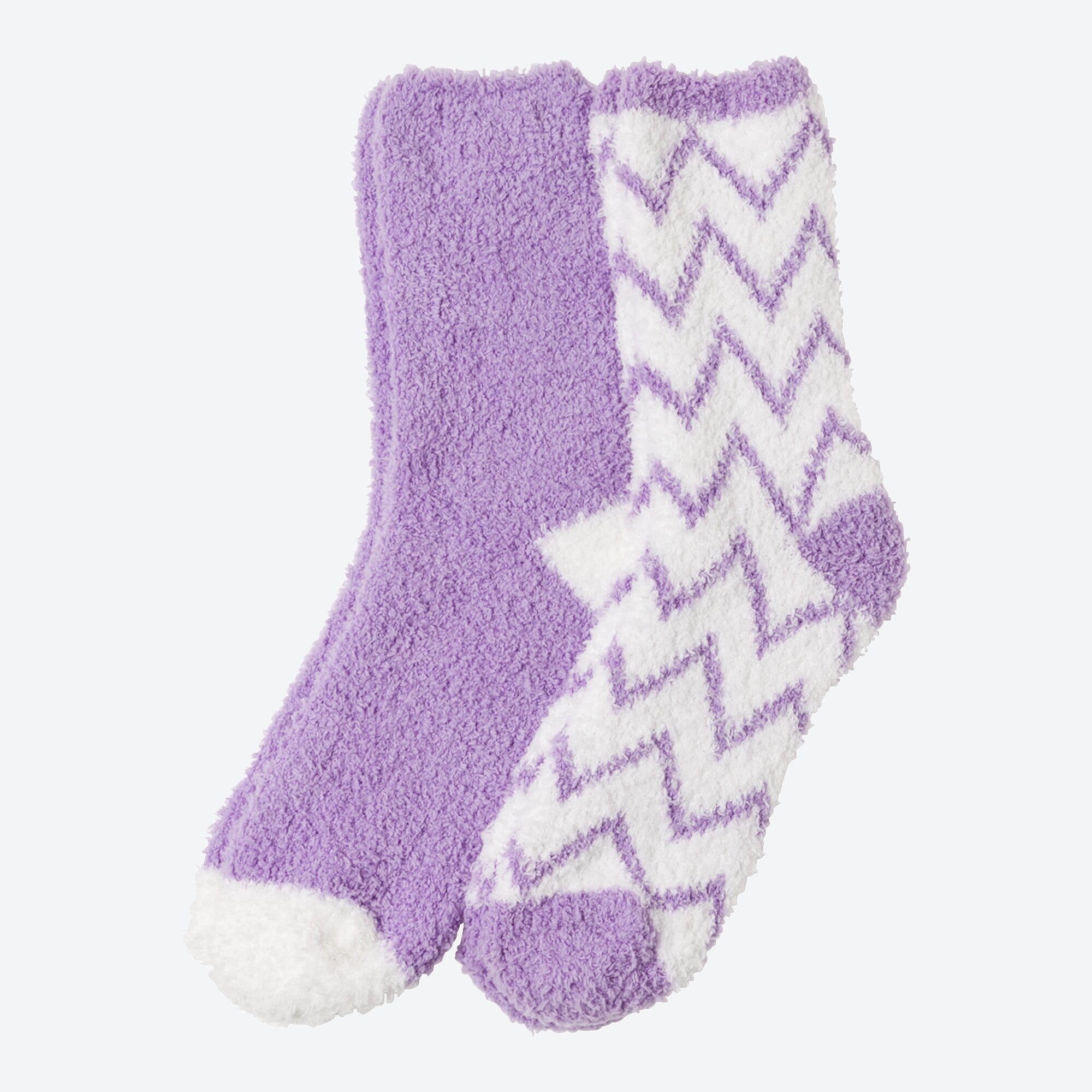Damen-Kuschelsocken mit Musterung, 2er-Pack