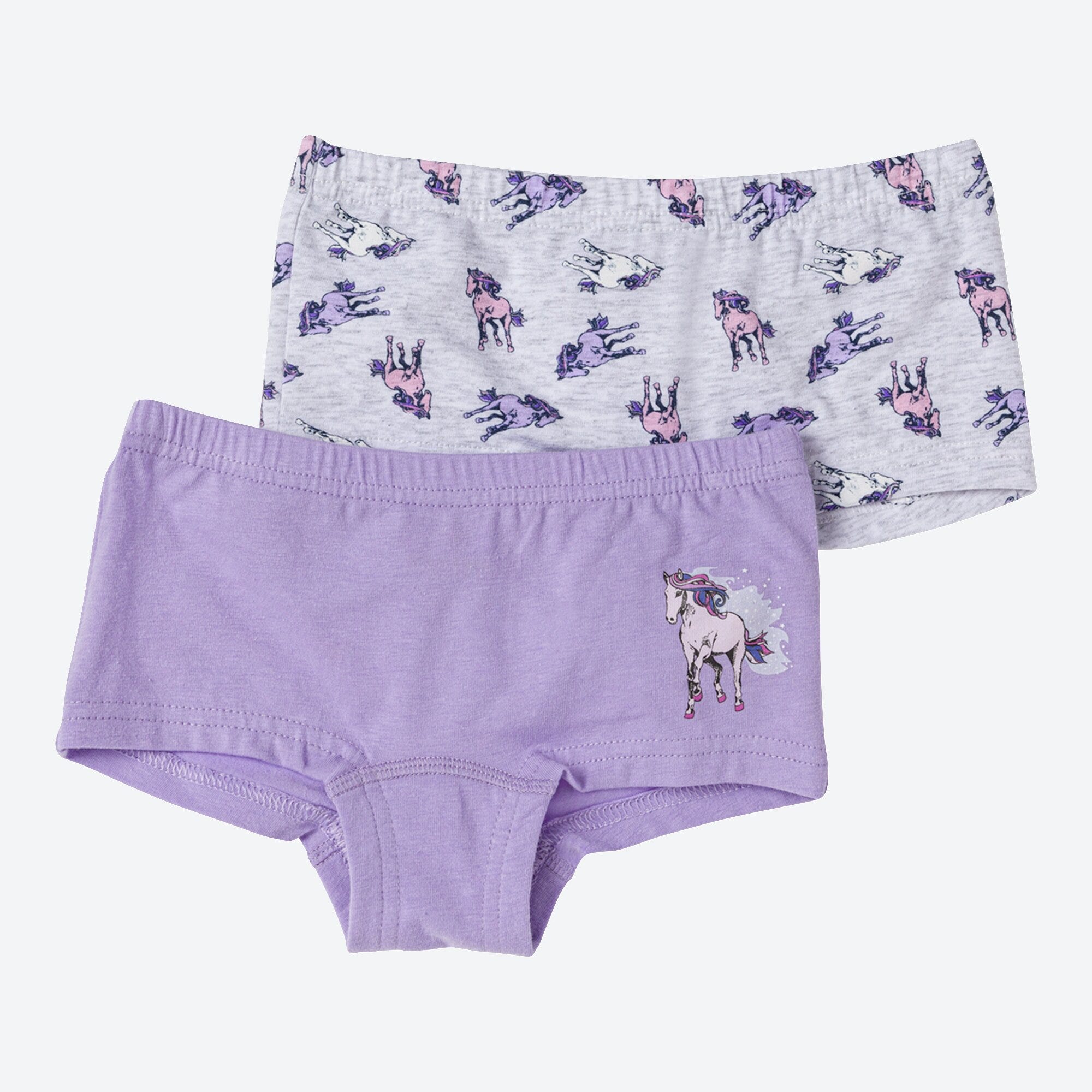 Mädchen-Panty mit Pferde-Muster, 2er-Pack