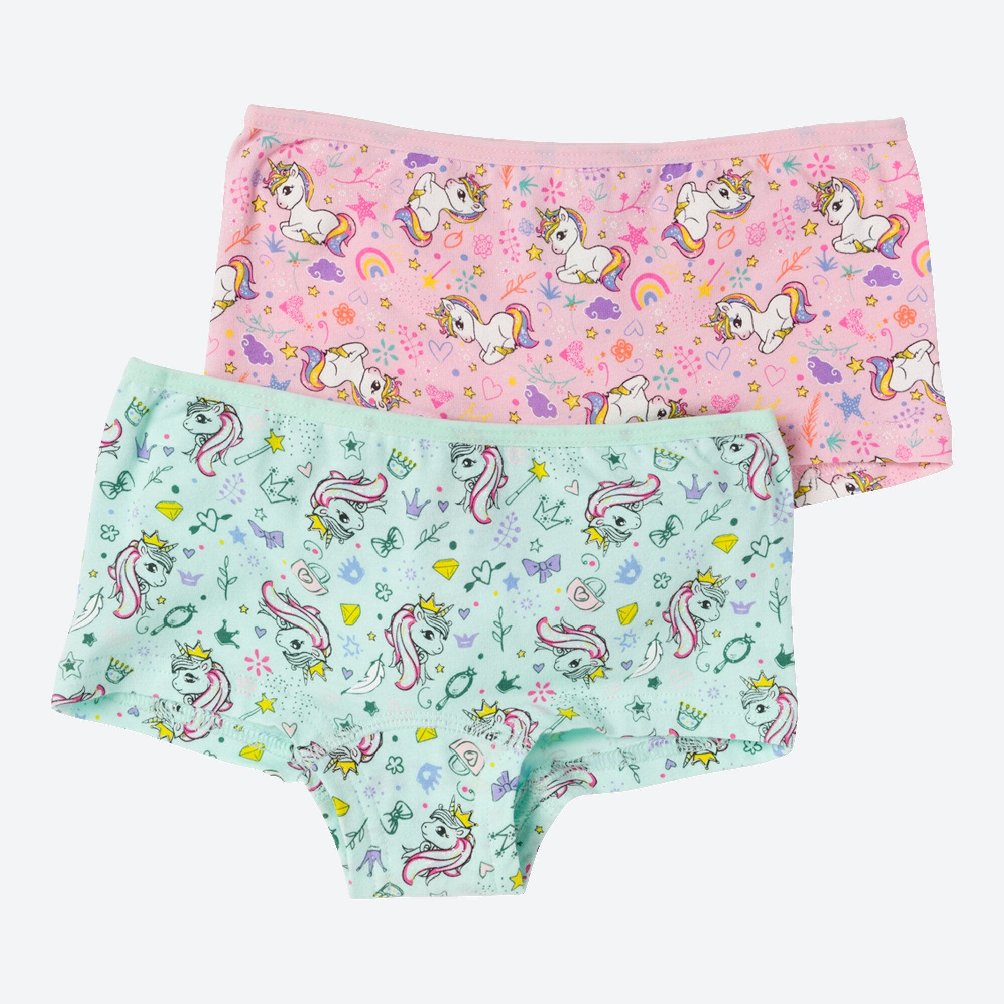 Mädchen-Panty mit Einhorn-Muster, 2er-Pack