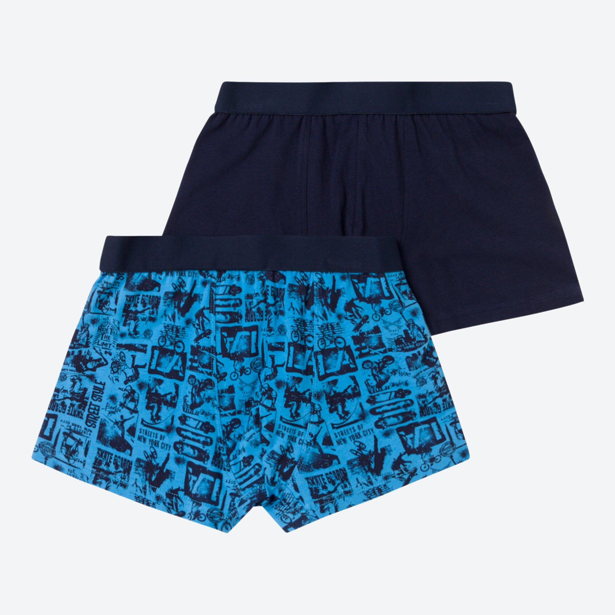 Jungen-Retroshorts mit BMX-Muster, 2er-Pack