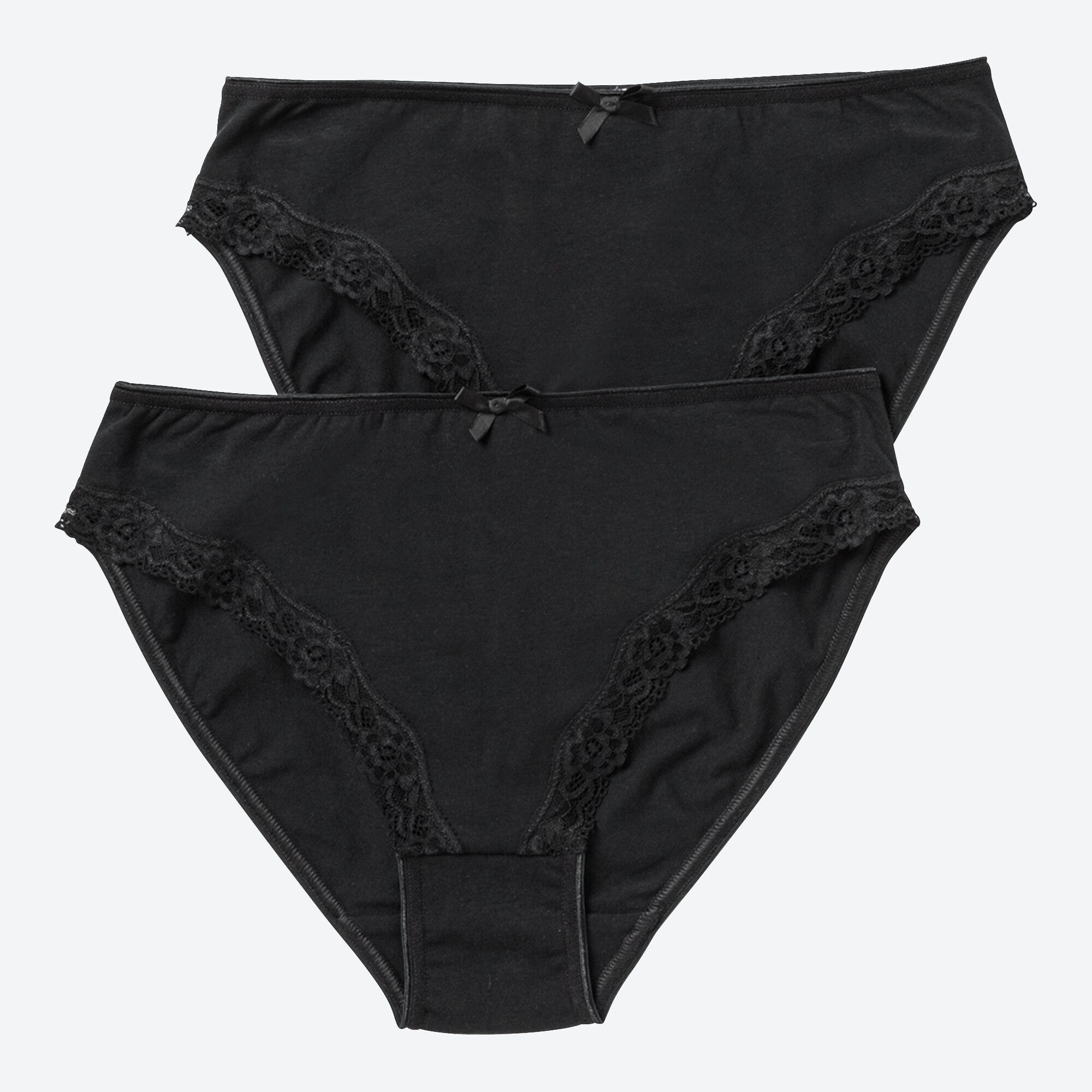 Damen-Minislip mit Spitzendetails, 2er-Pack