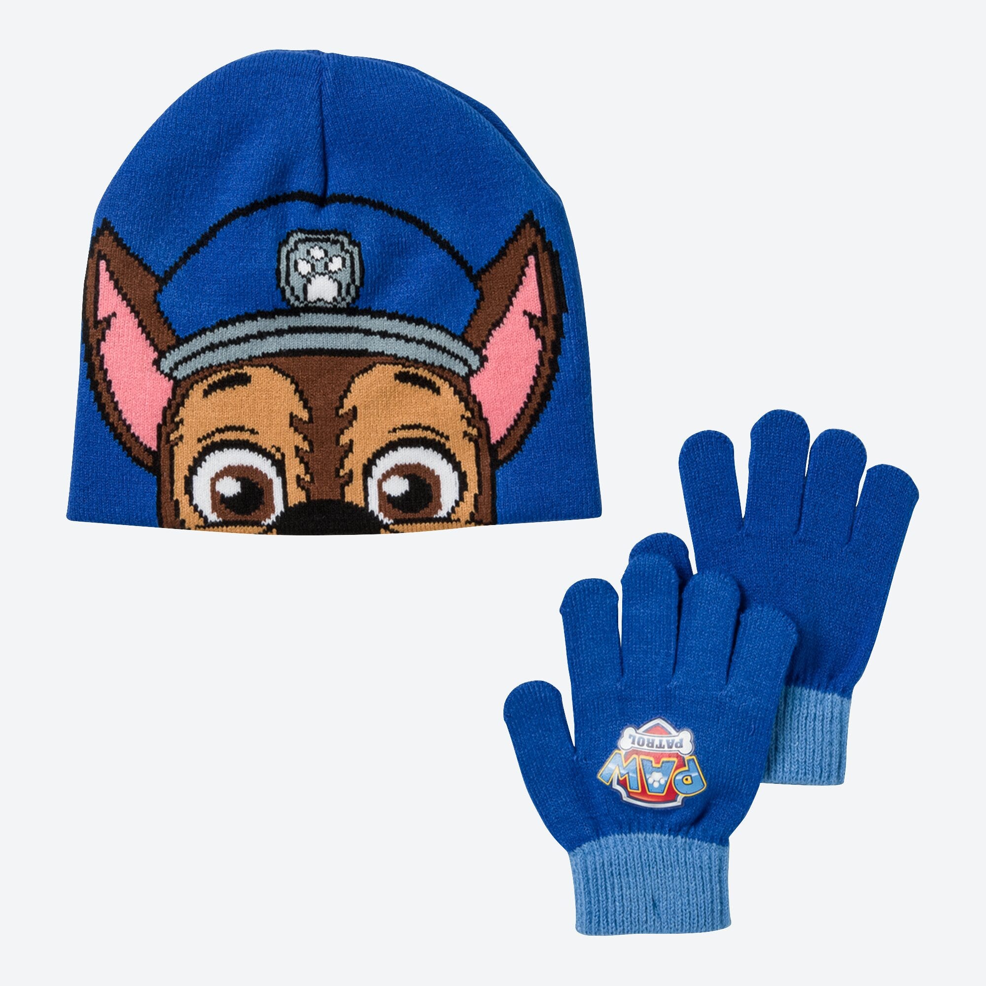Paw Patrol Kinder-Set mit Mütze und Handschuhen, 2er-Set
