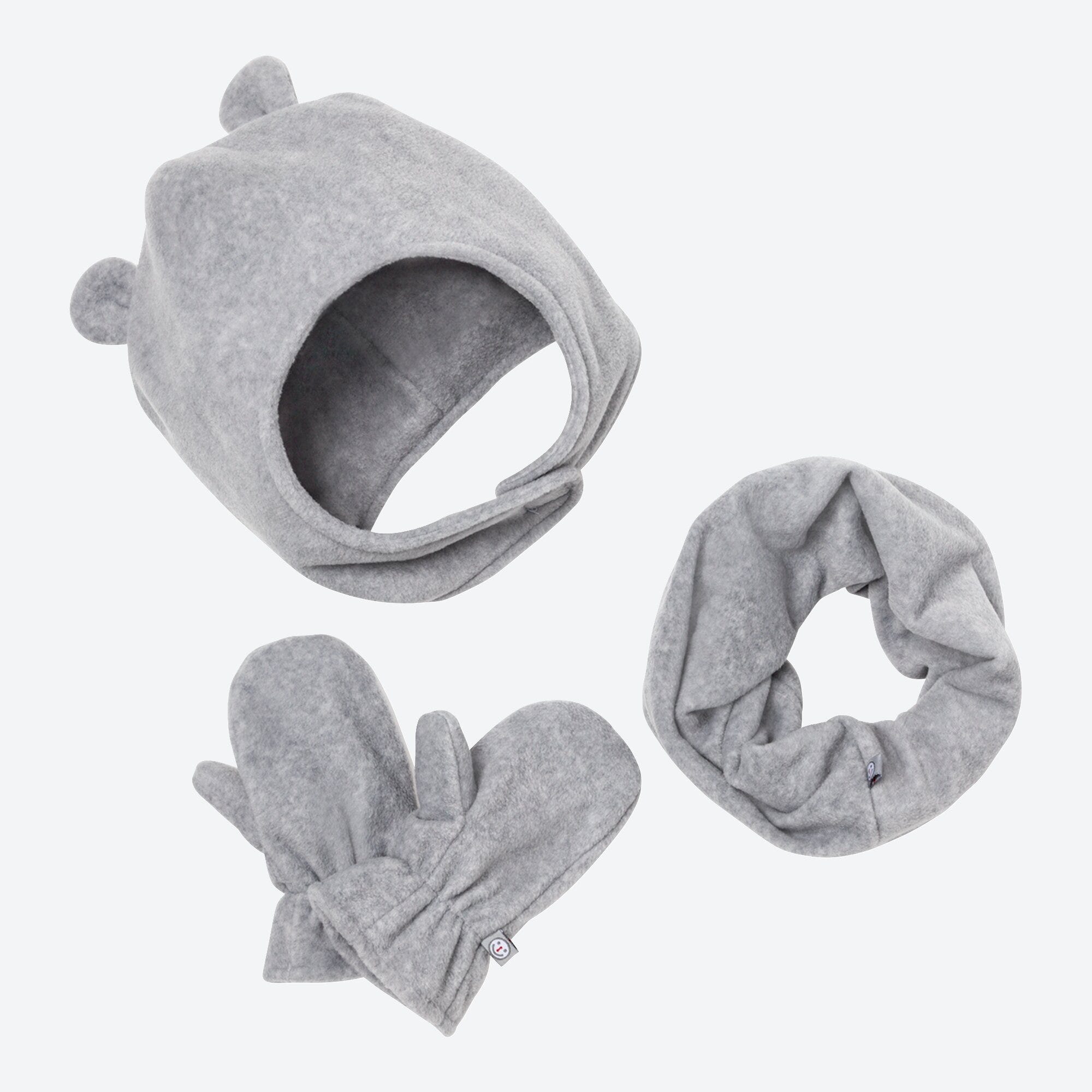 Baby-Jungen-Mützen-Set mit Öhrchen, 3-teilig
