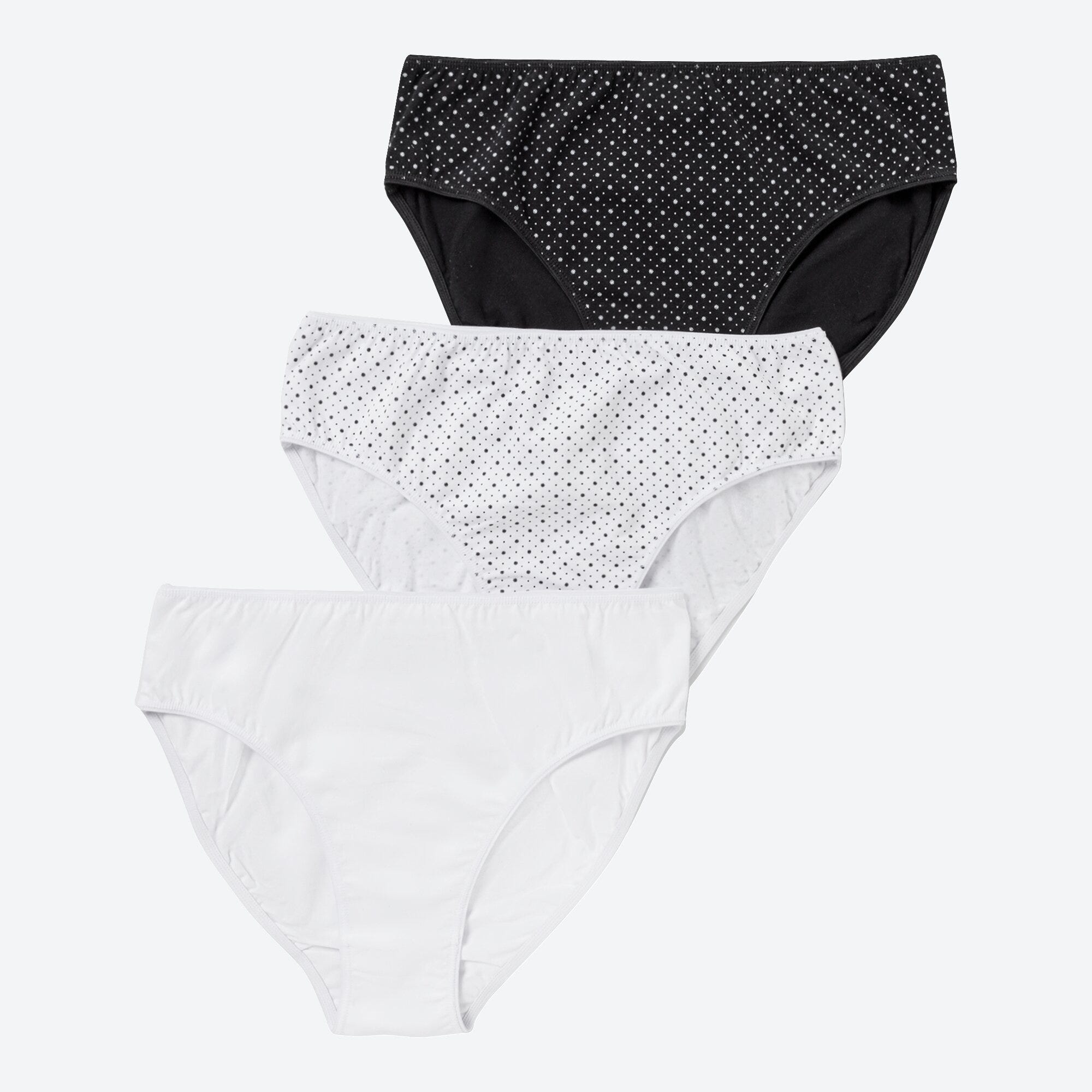 Damen-Rioslip mit Punkte-Design, 3er-Pack