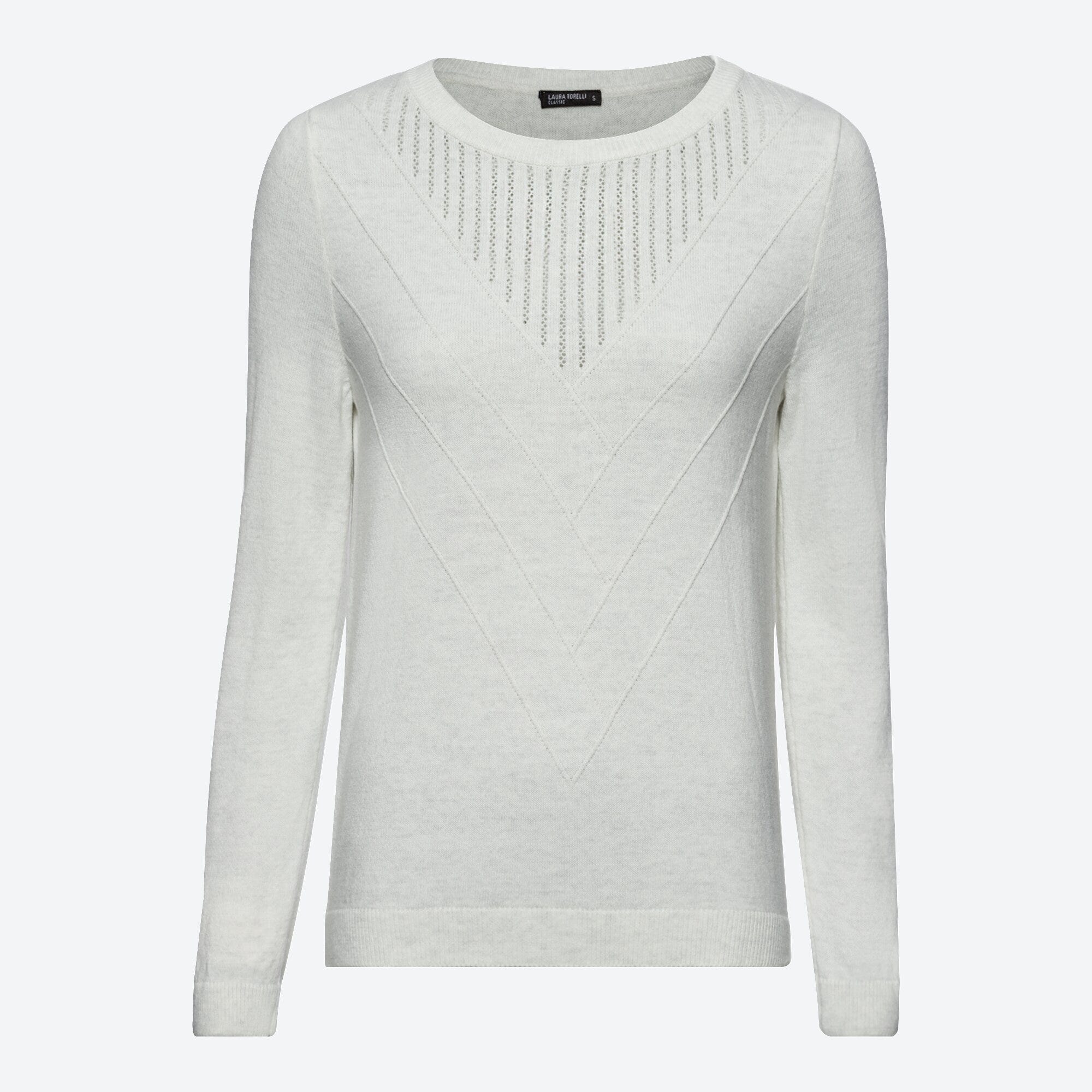 Damen-Pullover mit Strick-Muster