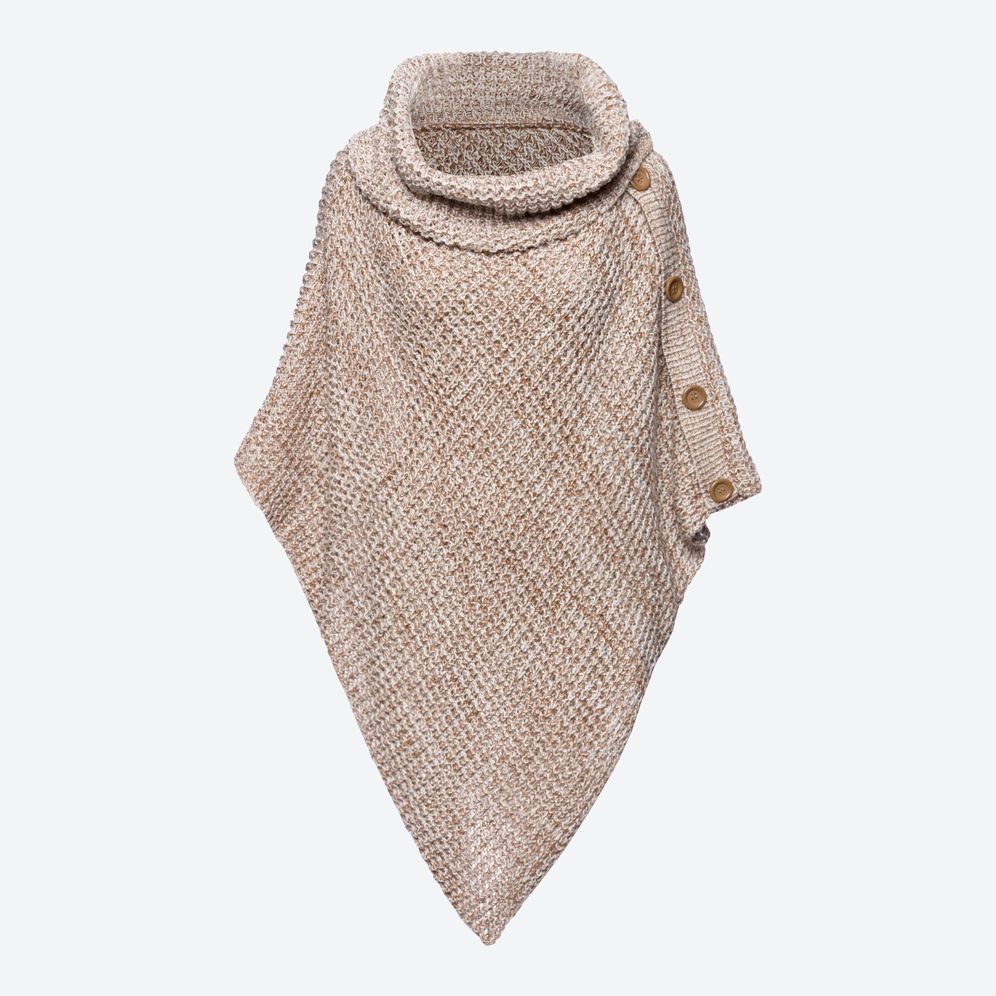 Damen-Poncho mit Strickmuster