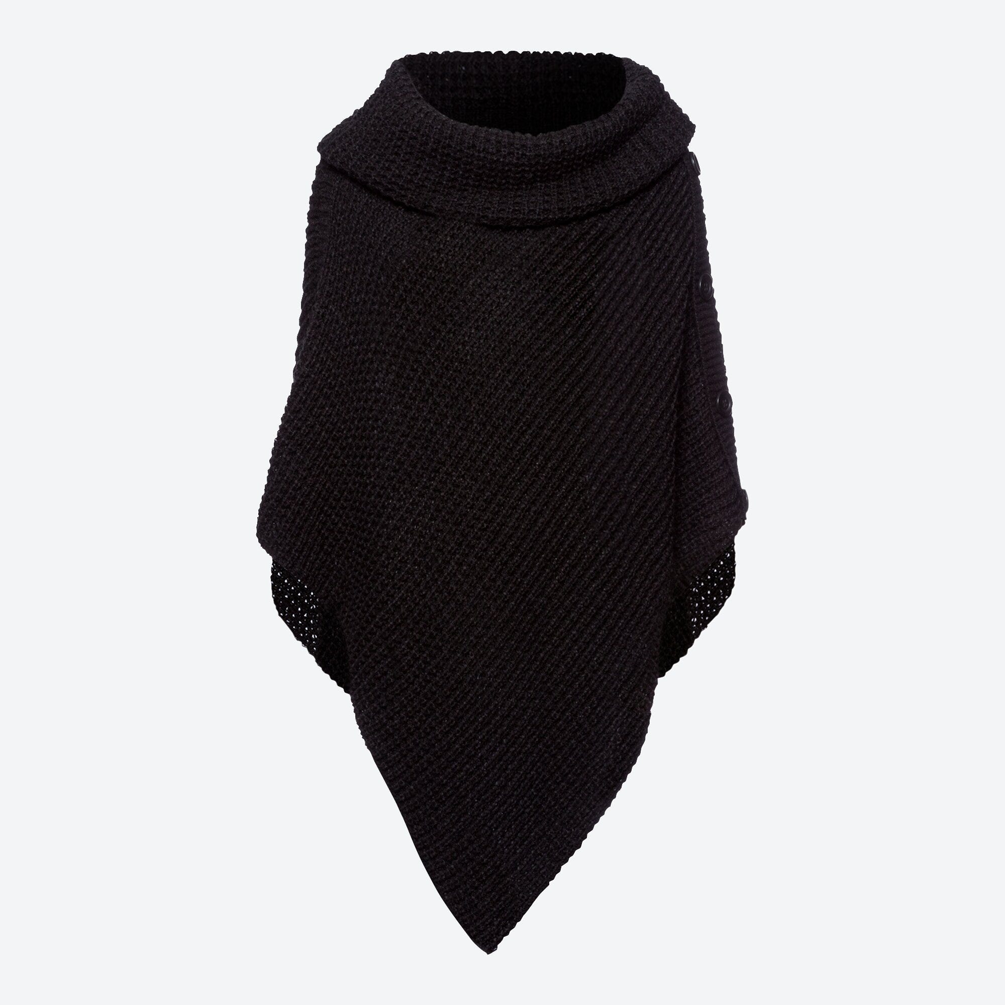 Damen-Poncho mit Strickmuster