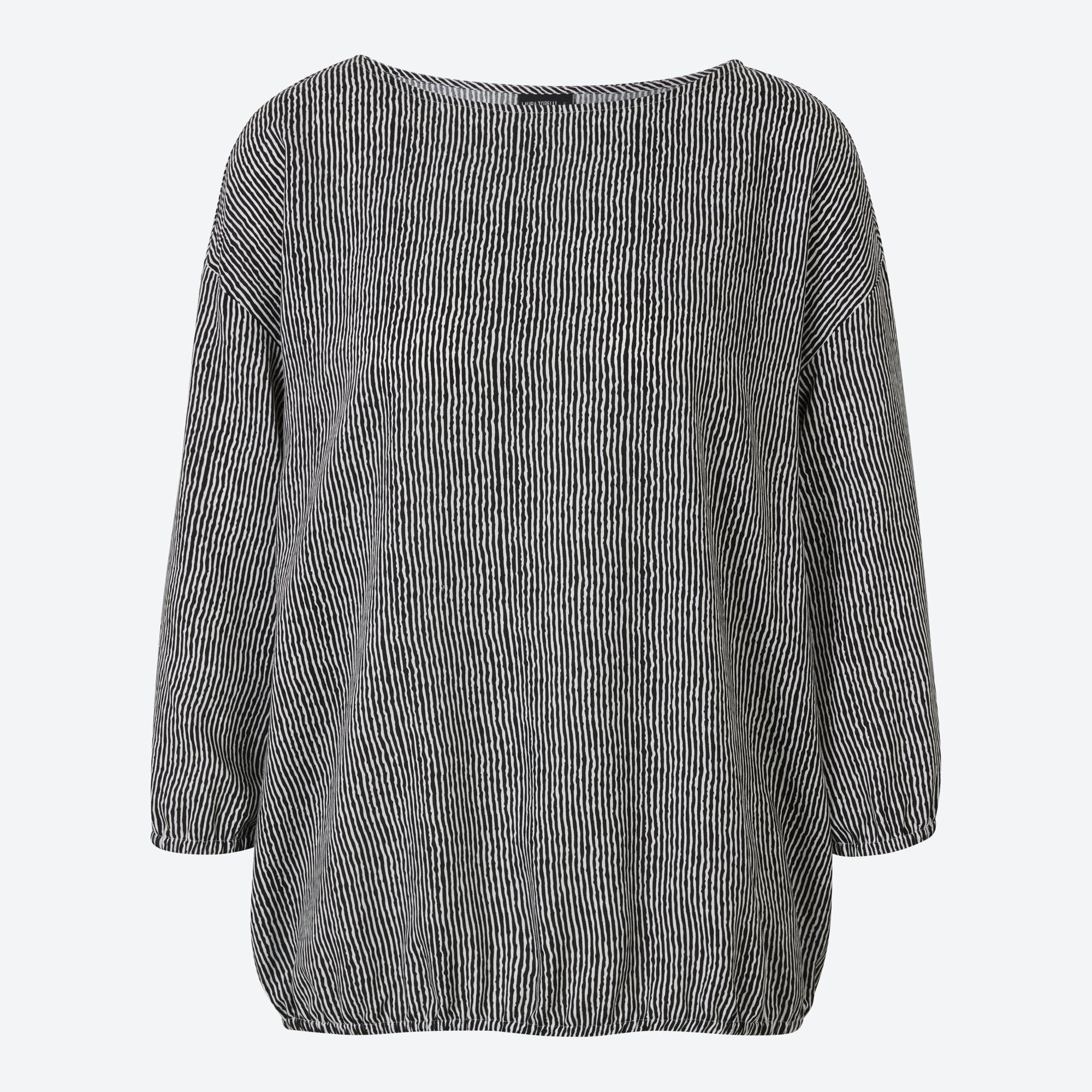 Damen-Bluse mit elastischem Saum