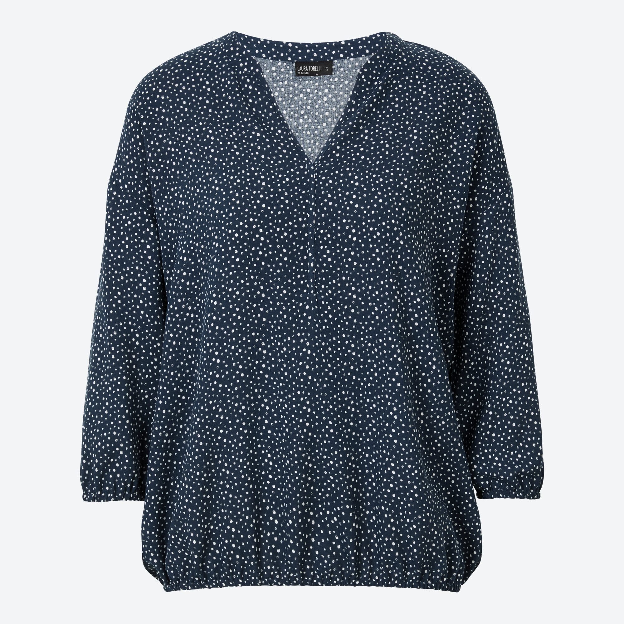 Damen-Bluse mit Tupfen-Muster