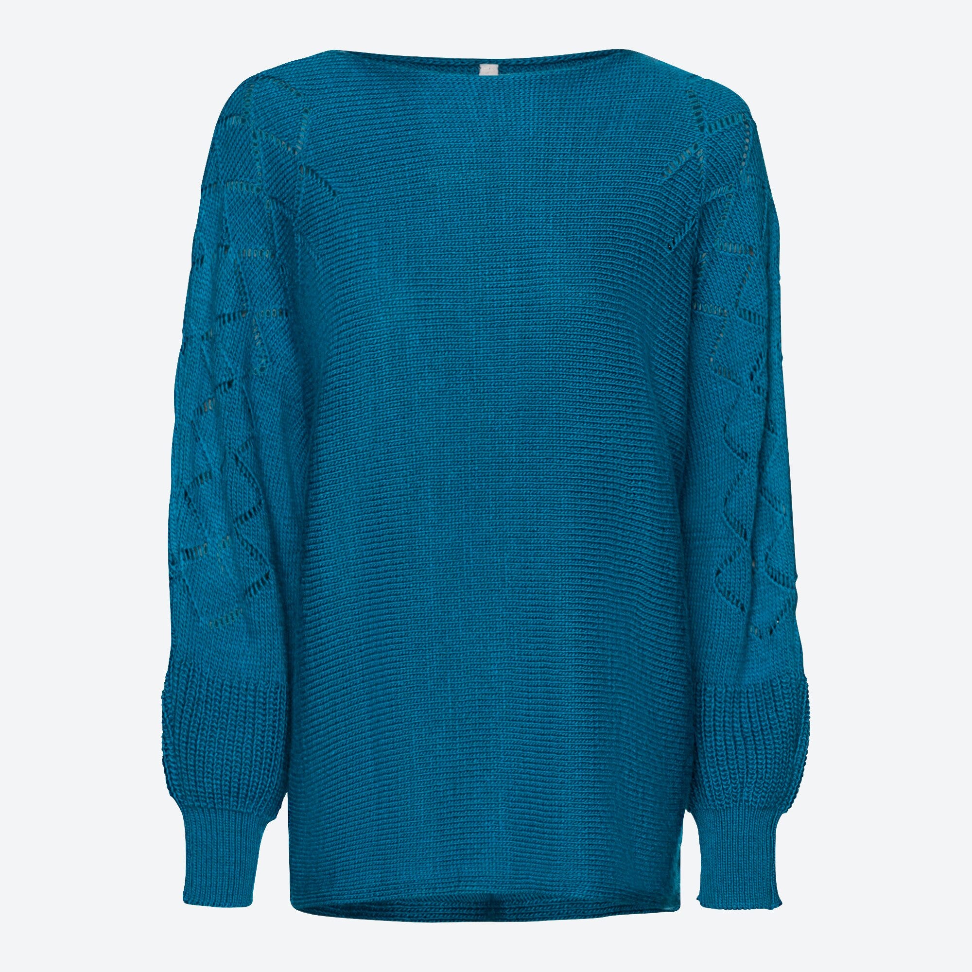 Damen-Pullover mit Ajour-Einsatz