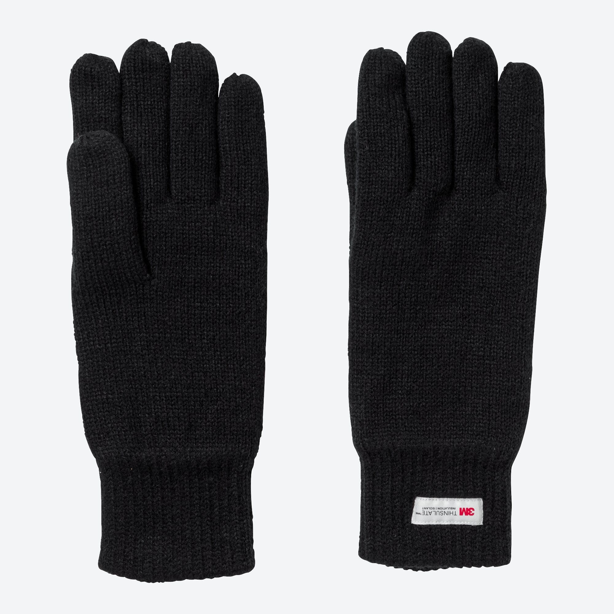 Herren-Strickhandschuhe mit Futter