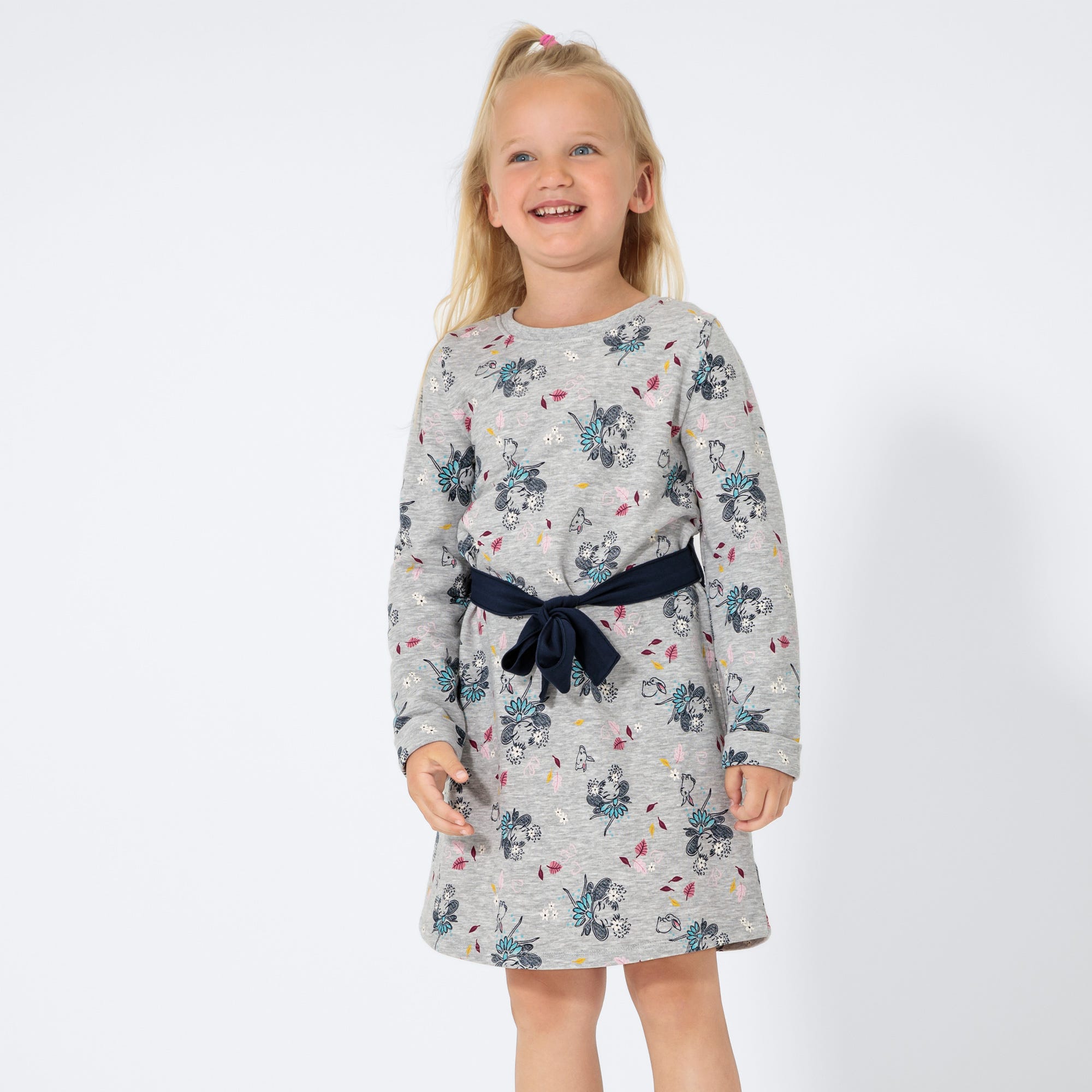 Kinder-Mädchen-Kleid mit floralem Design