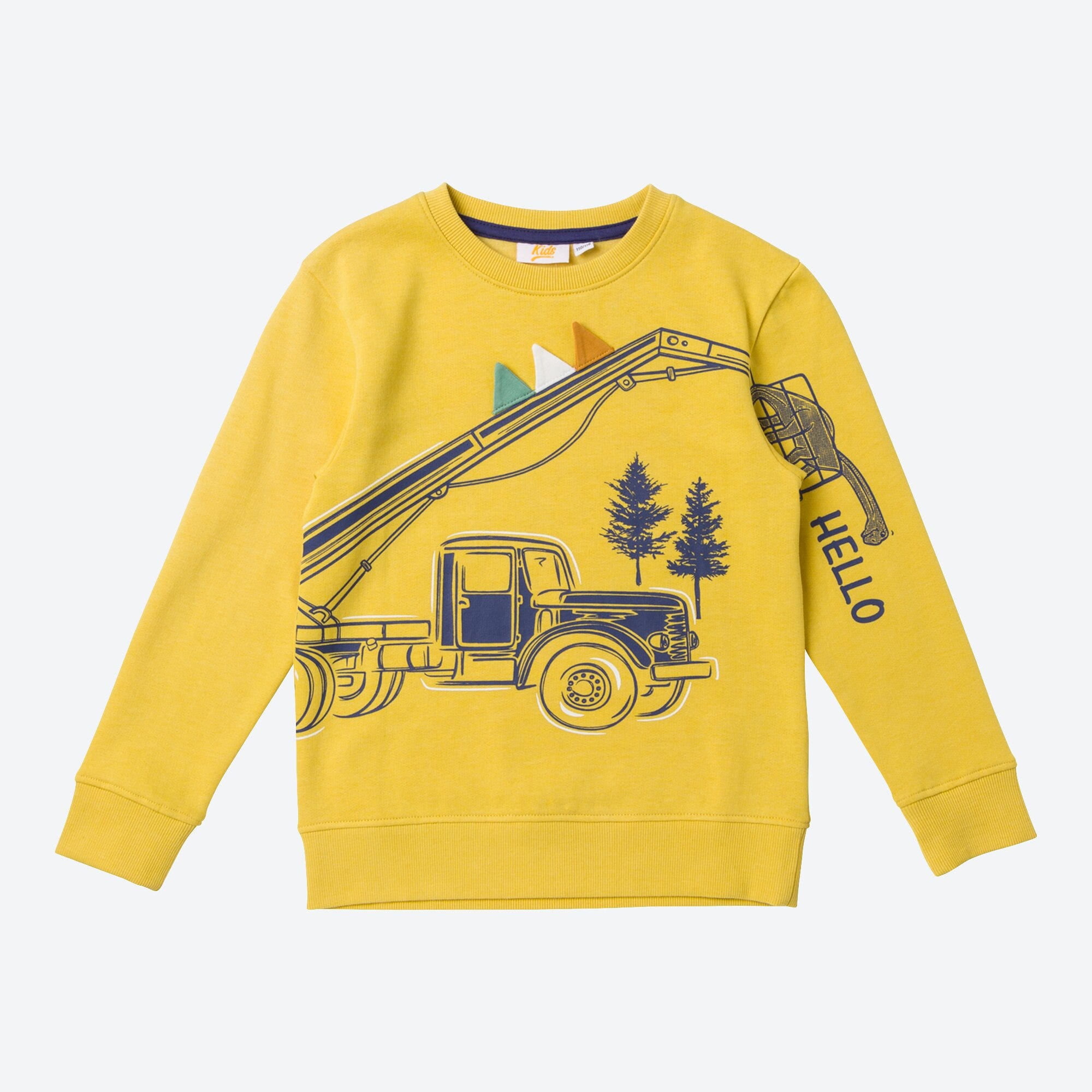Kinder-Jungen-Sweatshirt in Melange-Optik