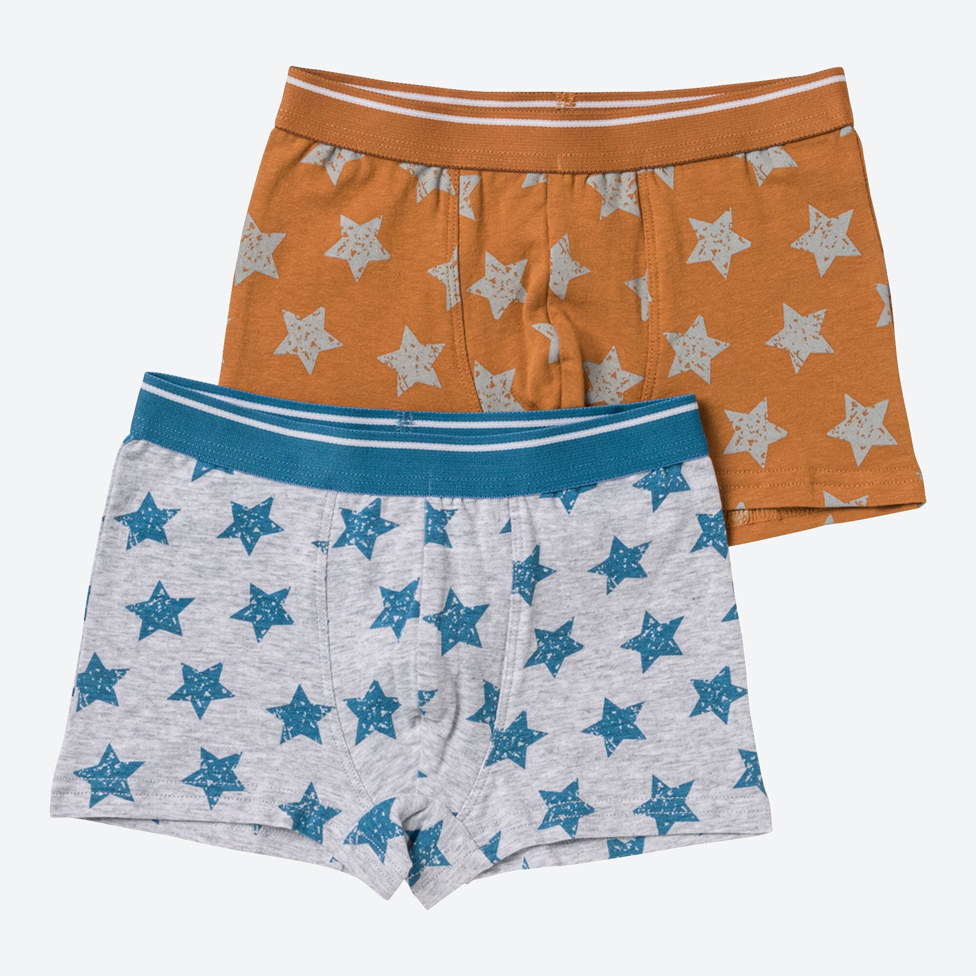 Kinder-Jungen-Retroshorts mit All-Over-Print, 2er-Pack