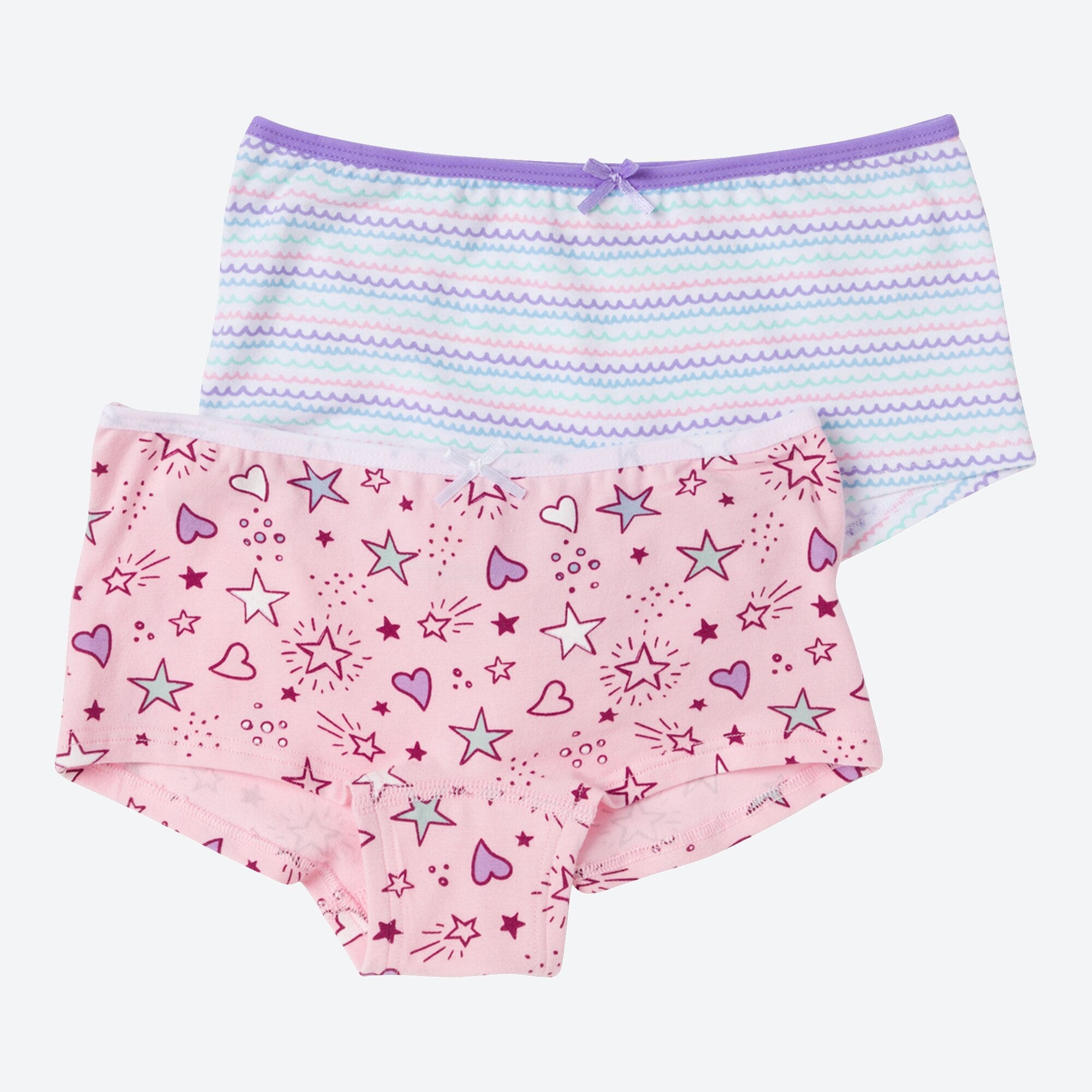 Mädchen-Panty mit Zierschleife, 2er-Pack