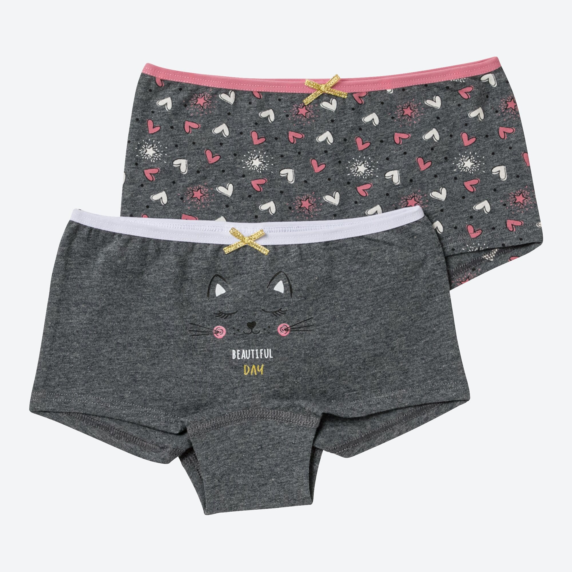 Kinder-Mädchen-Panty in süßem Design, 2er-Pack
