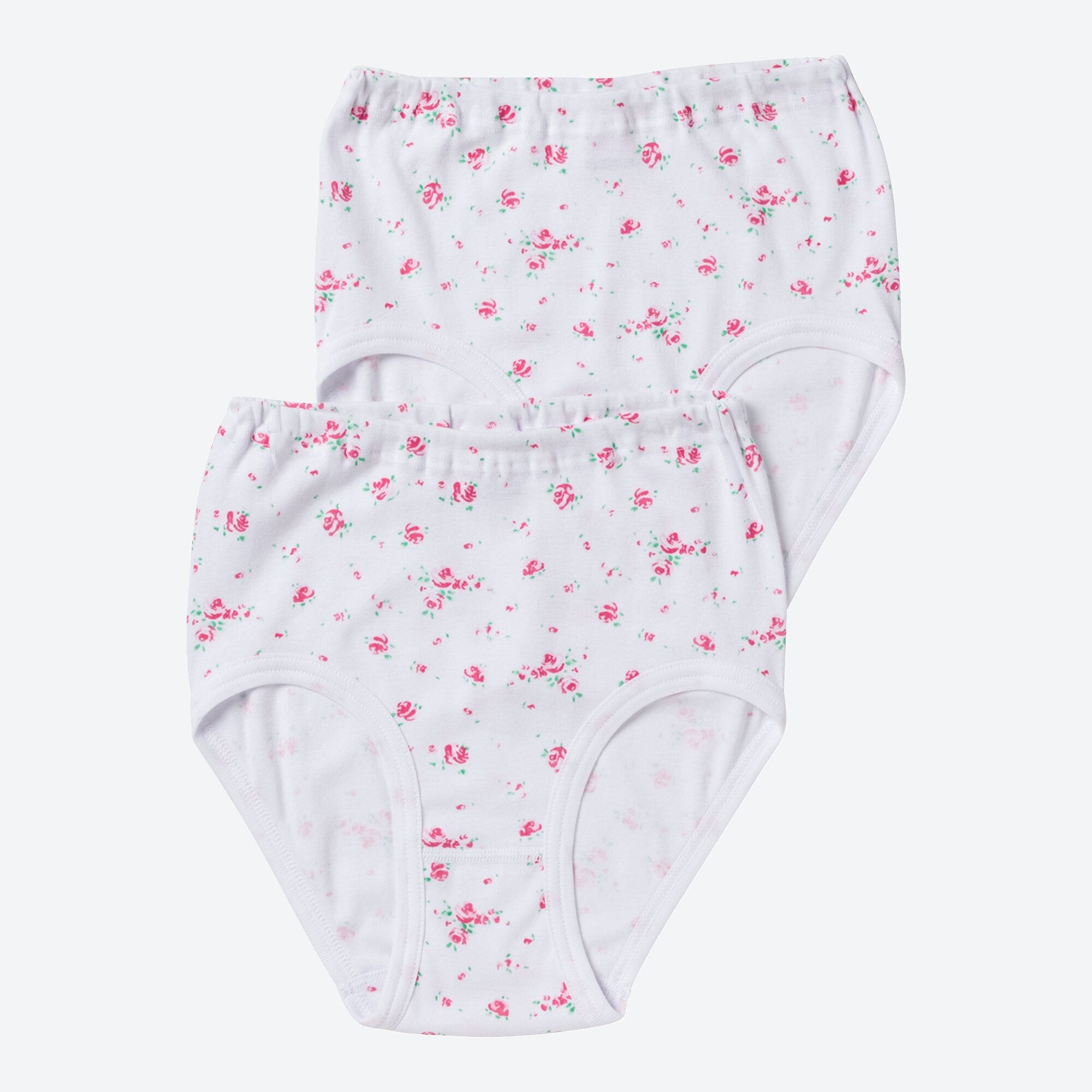 Damen-Taillenslip mit Blumenmuster, 2er-Pack