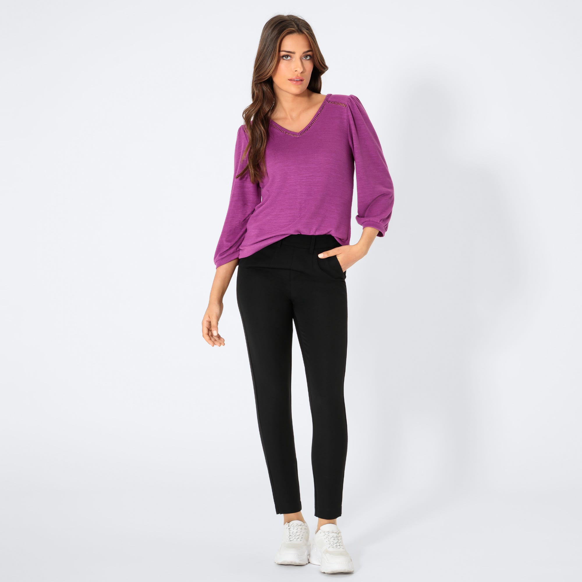 Damen-Hose mit Eingrifftaschen