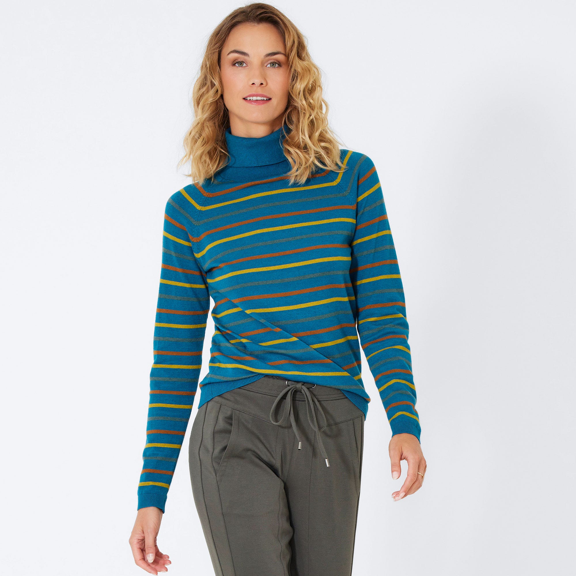 Damen-Pullover mit Ringel-Muster