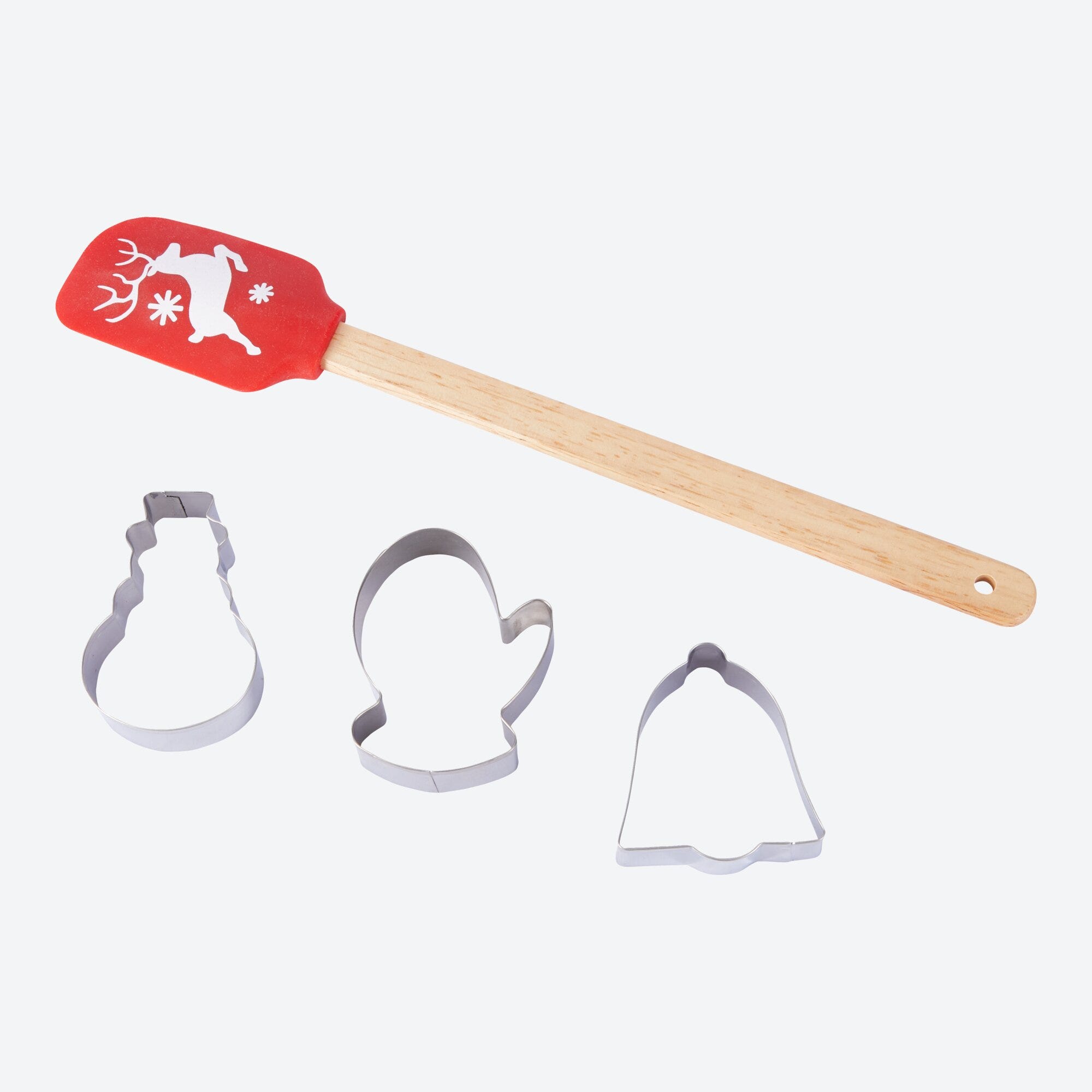 Plätzchenausstecher- und Silikonspatel-Set