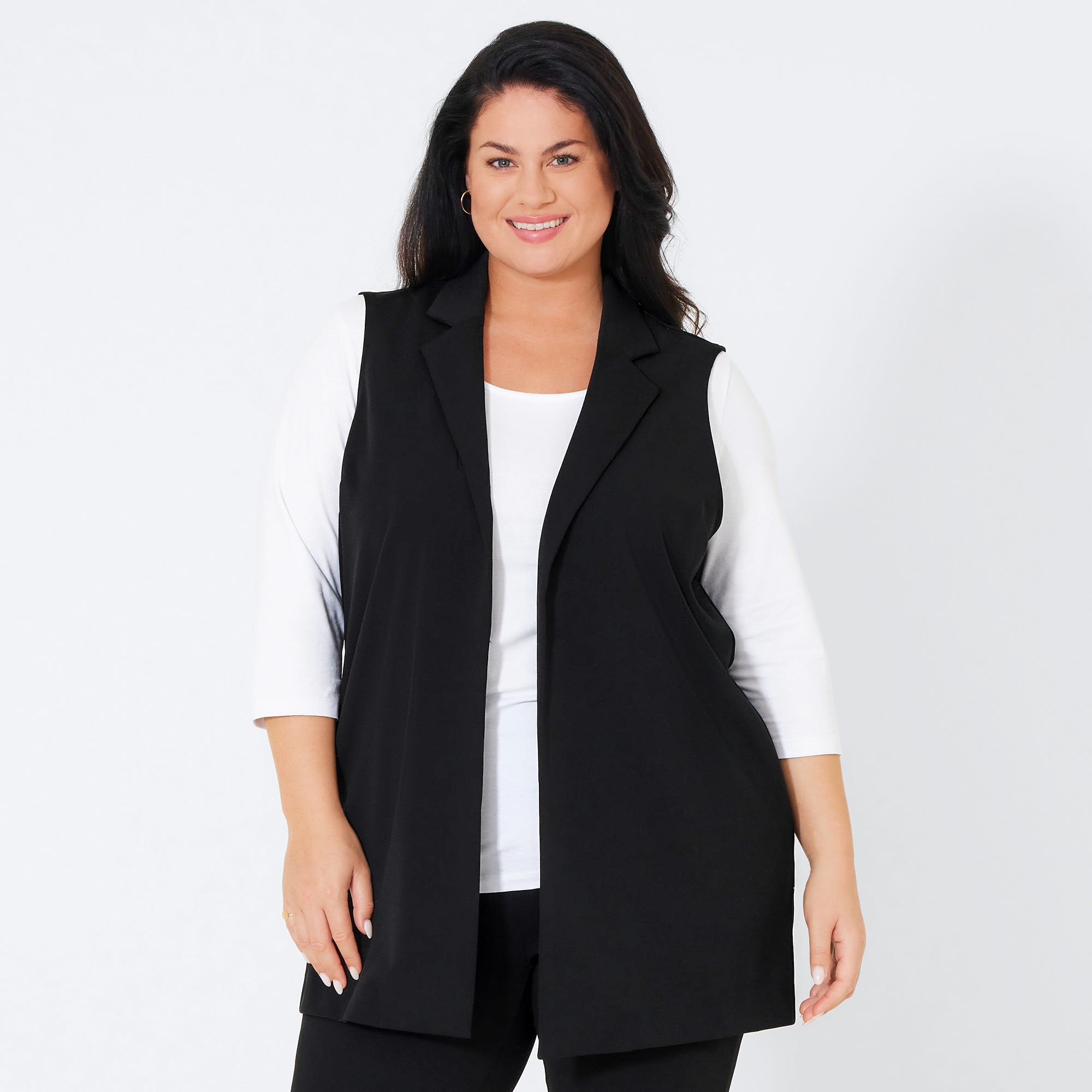 Damen-Weste mit edlem Design, große Größen