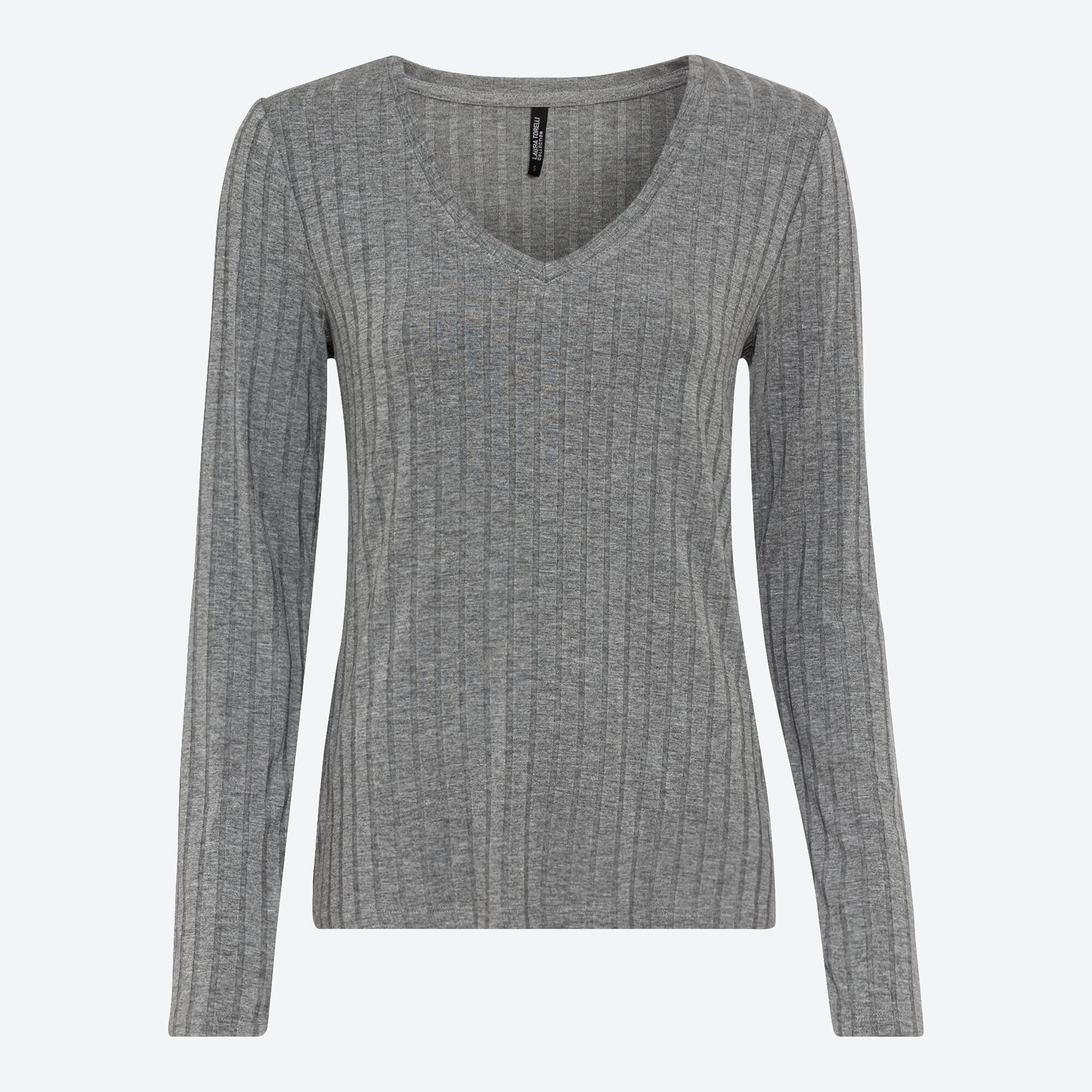 Damen-Shirt mit Ripp-Struktur