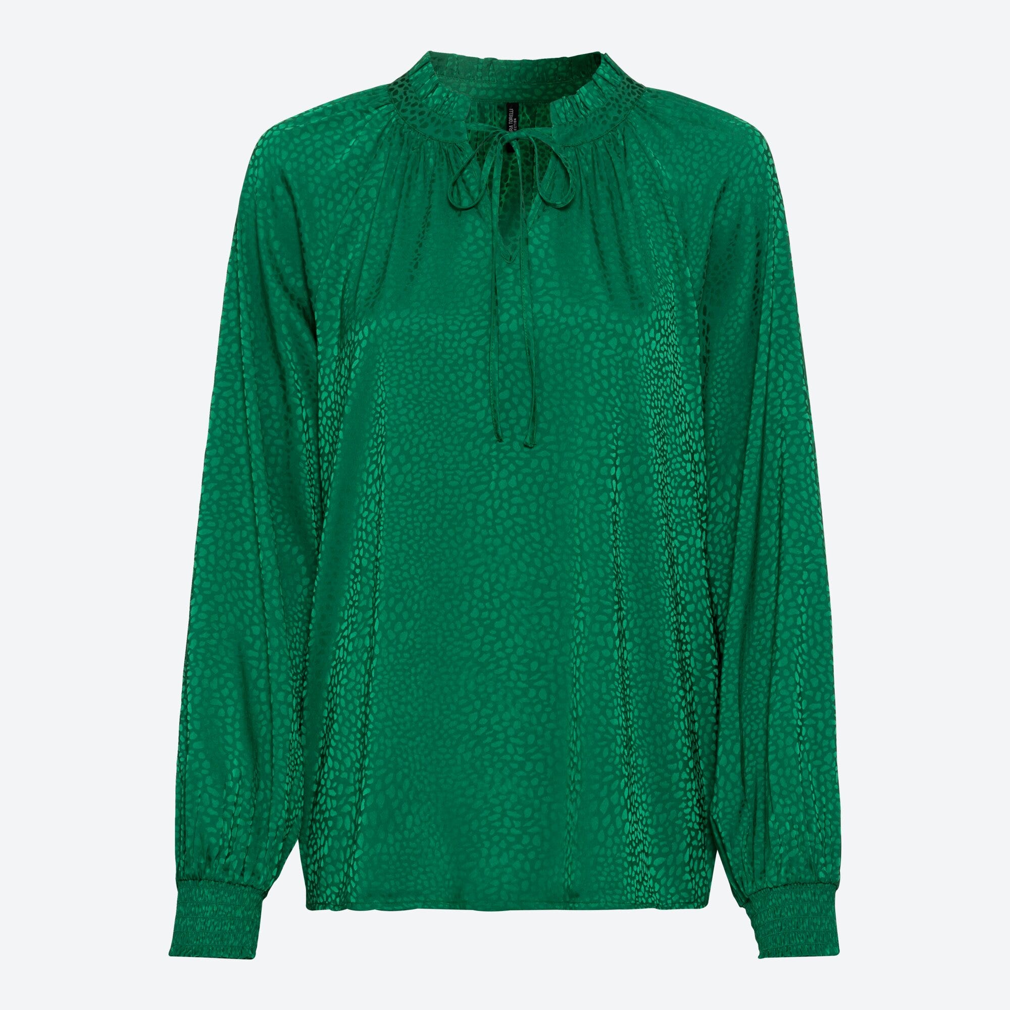 Damen-Bluse mit Jacquard-Muster